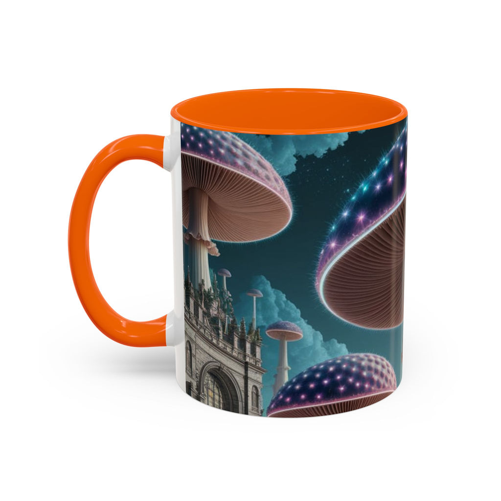 Mug: Mystical Glow Mushroom Coffee Mug — Psychedelic Fantasy Accent Mug