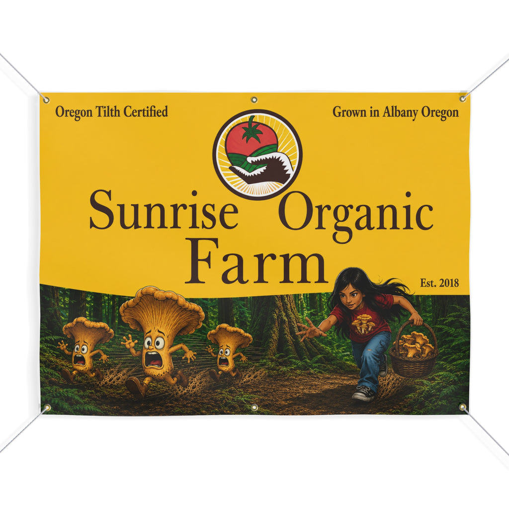 Organic Farm Banner — Sunrise Organic Farm Matte Outdoor Sign