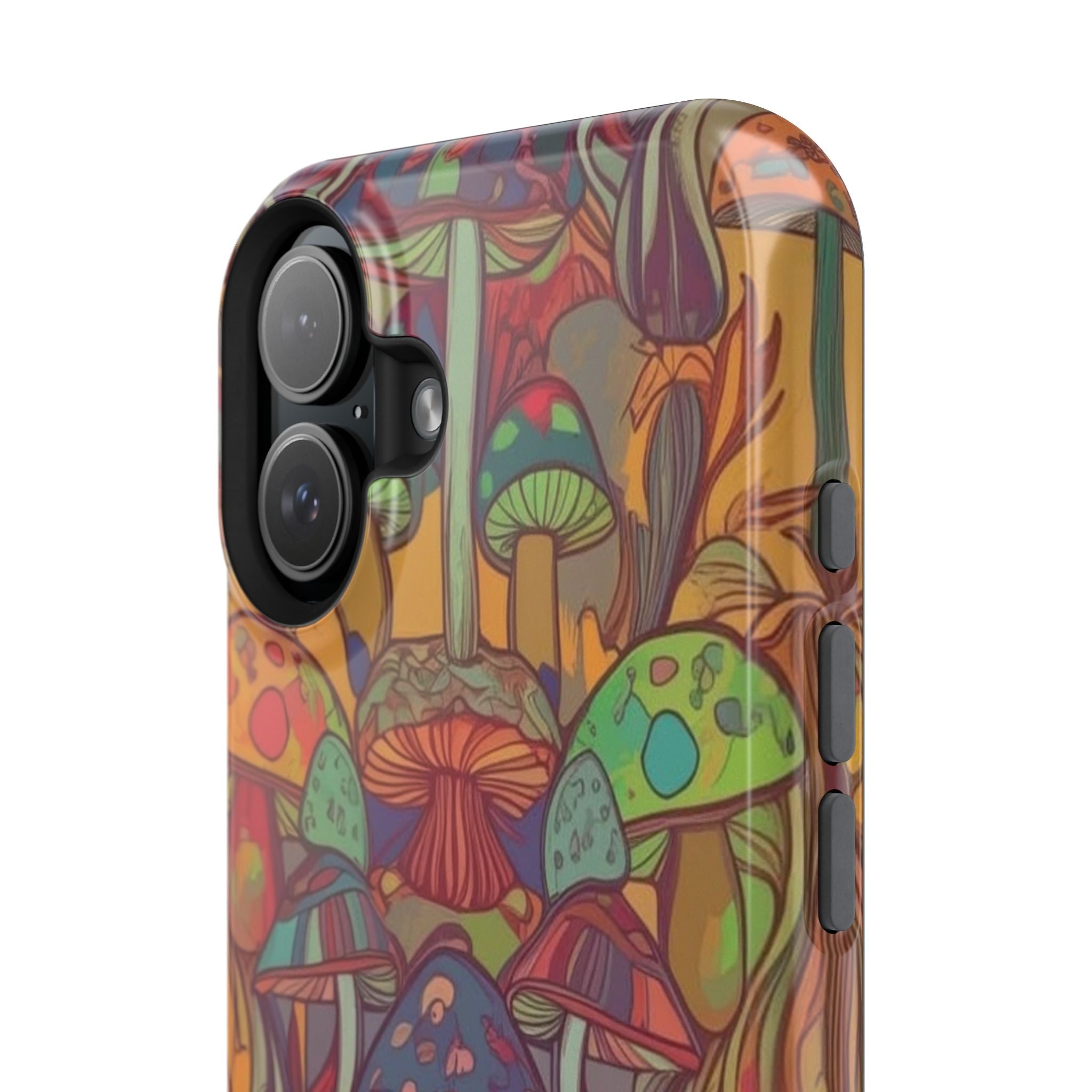 Mushroom Grove Impact-Resistant Case, Unique Phone Cover for Nature Lovers, Mushroom Art Gifts, Phone Accessories for Festivals, [...]