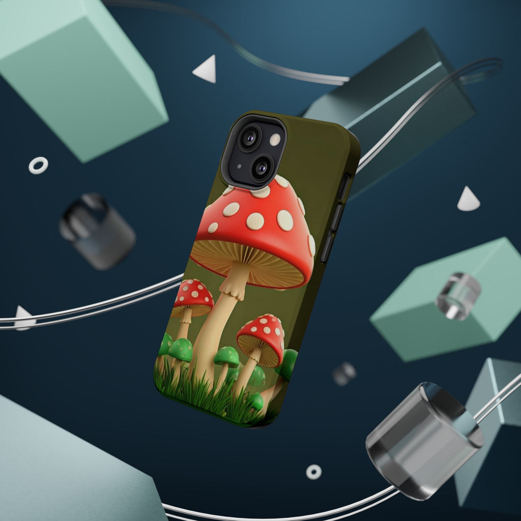Golden Glow Mushroom Phone Case – Nature Meets Radiance