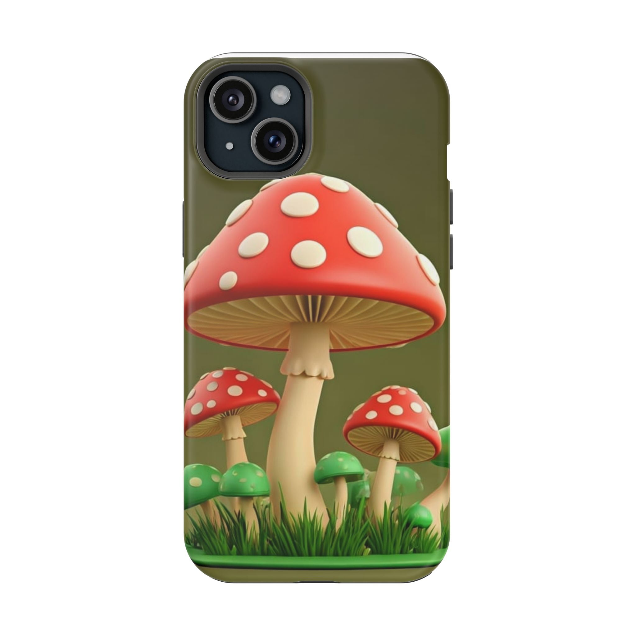 Golden Glow Mushroom Phone Case – Nature Meets Radiance