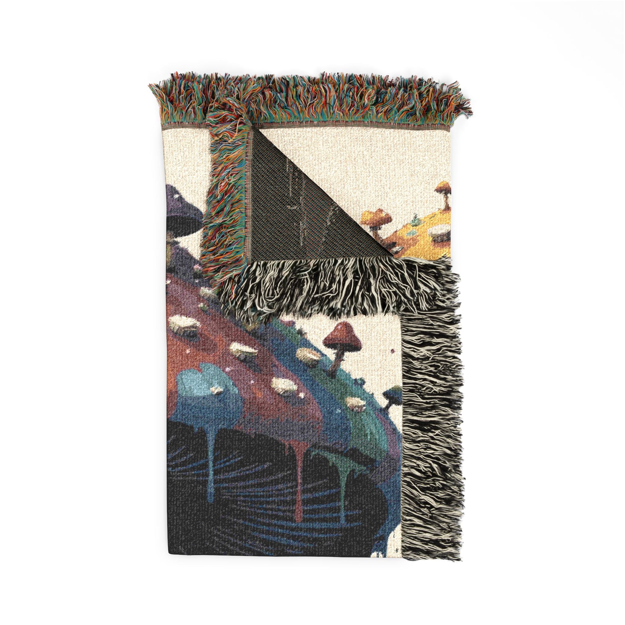 Woven Blanket — Surreal Floating Island Tapestry Throw