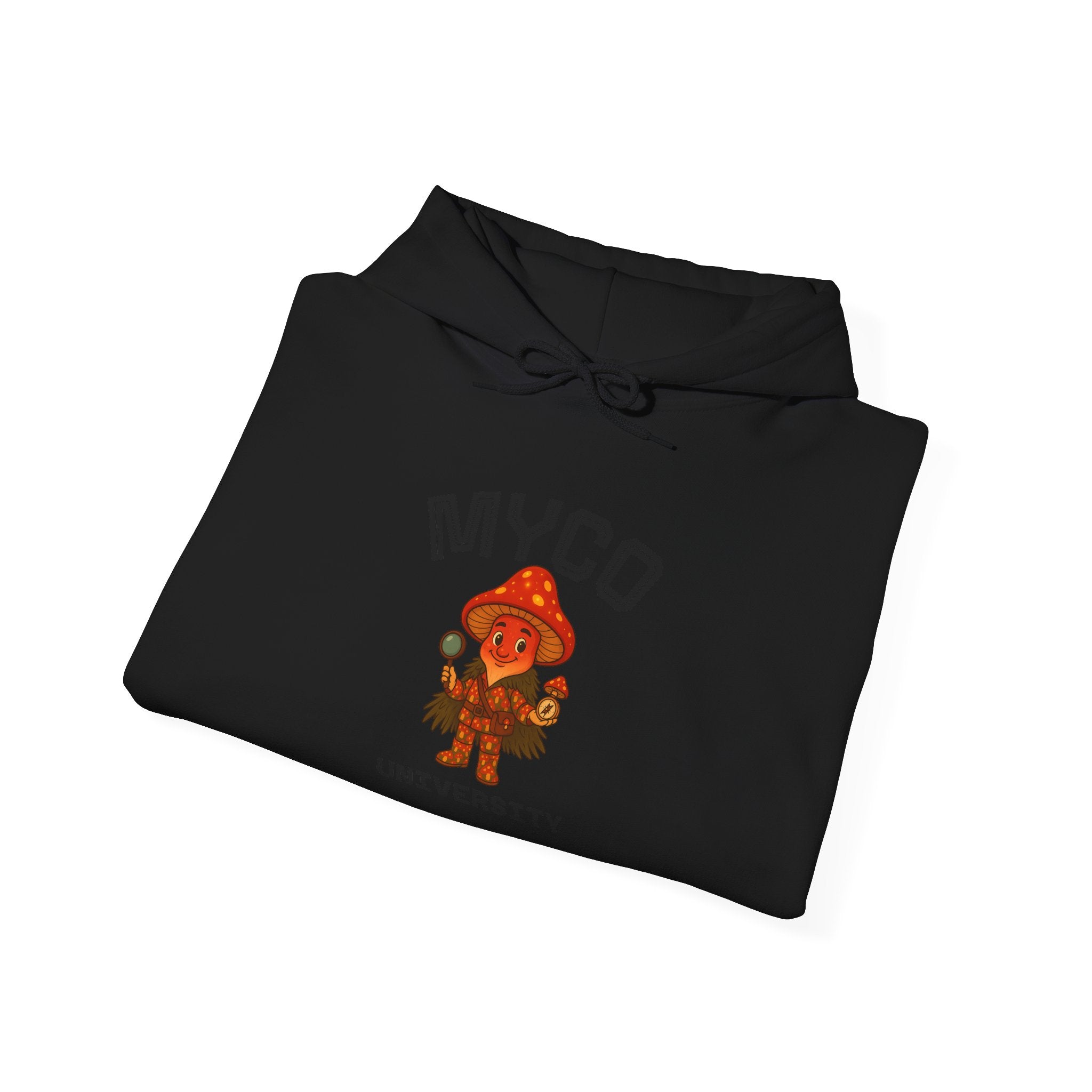 Myco University Lion & Mushroom Hoodie — Psychedelic Lion Graphic Pullover