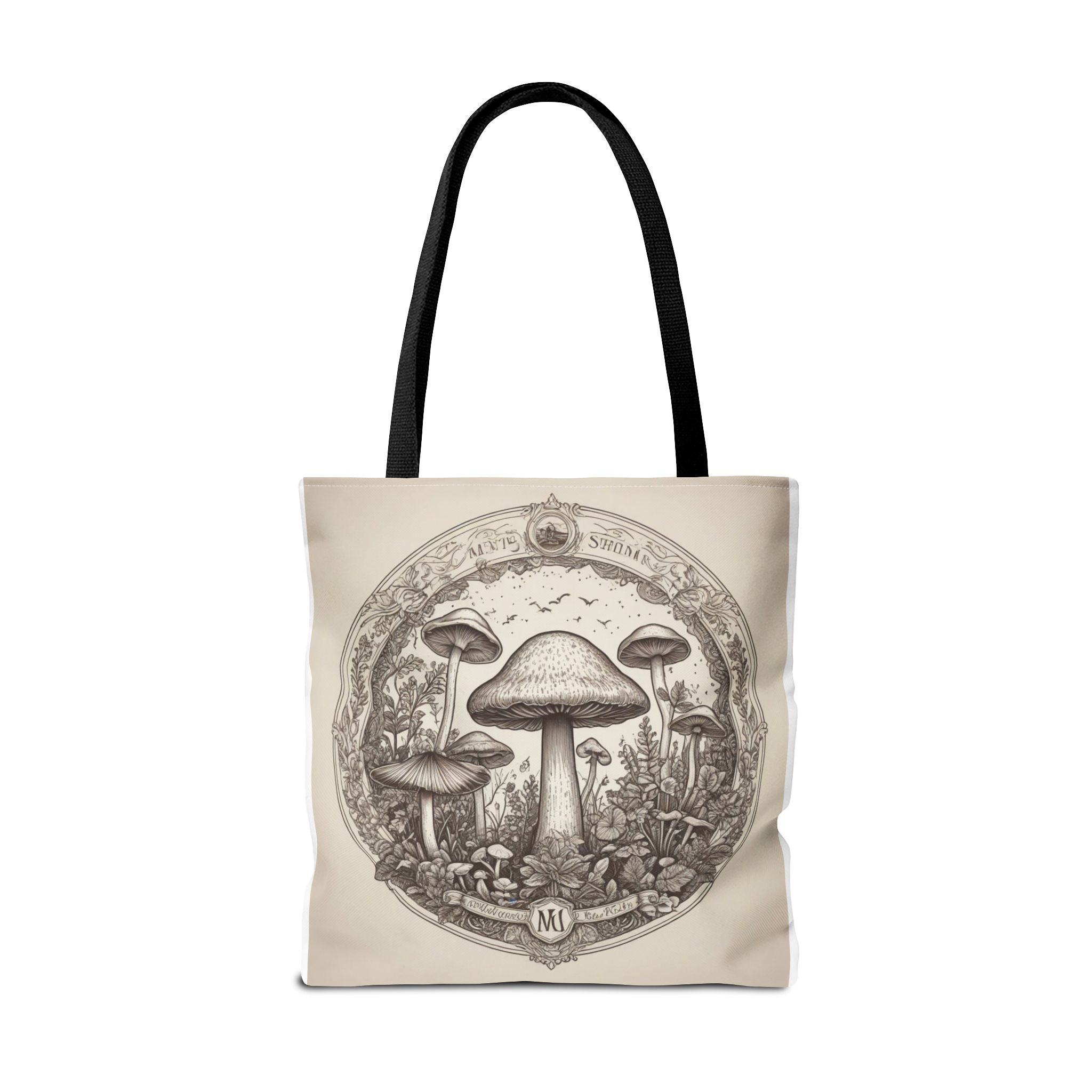 Mystic Shroom Circle Tote Bag – Where Art Nouveau Meets Nature