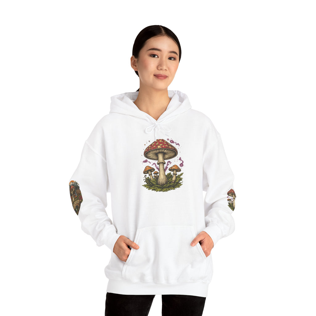 City: Portland Mushroom Forest Hooded Sweatshirt Nature Graphic Hoodie