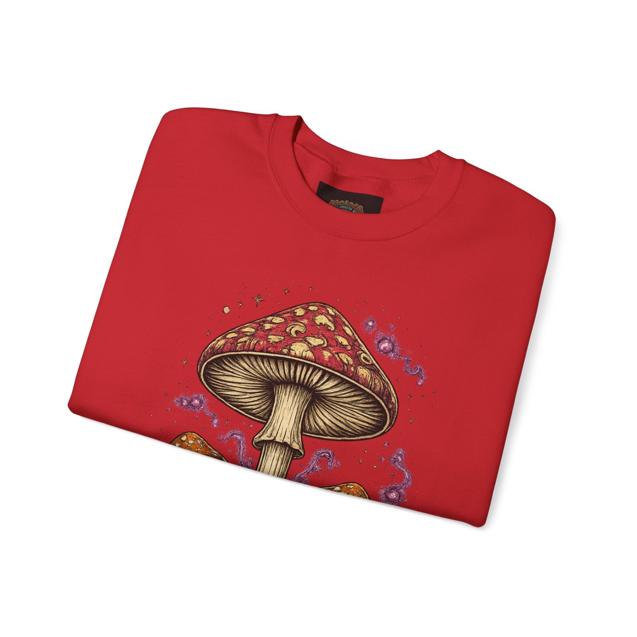 City:  Vancouver Crewneck Sweatshirt — Scenic Pacific Northwest Fungi Design