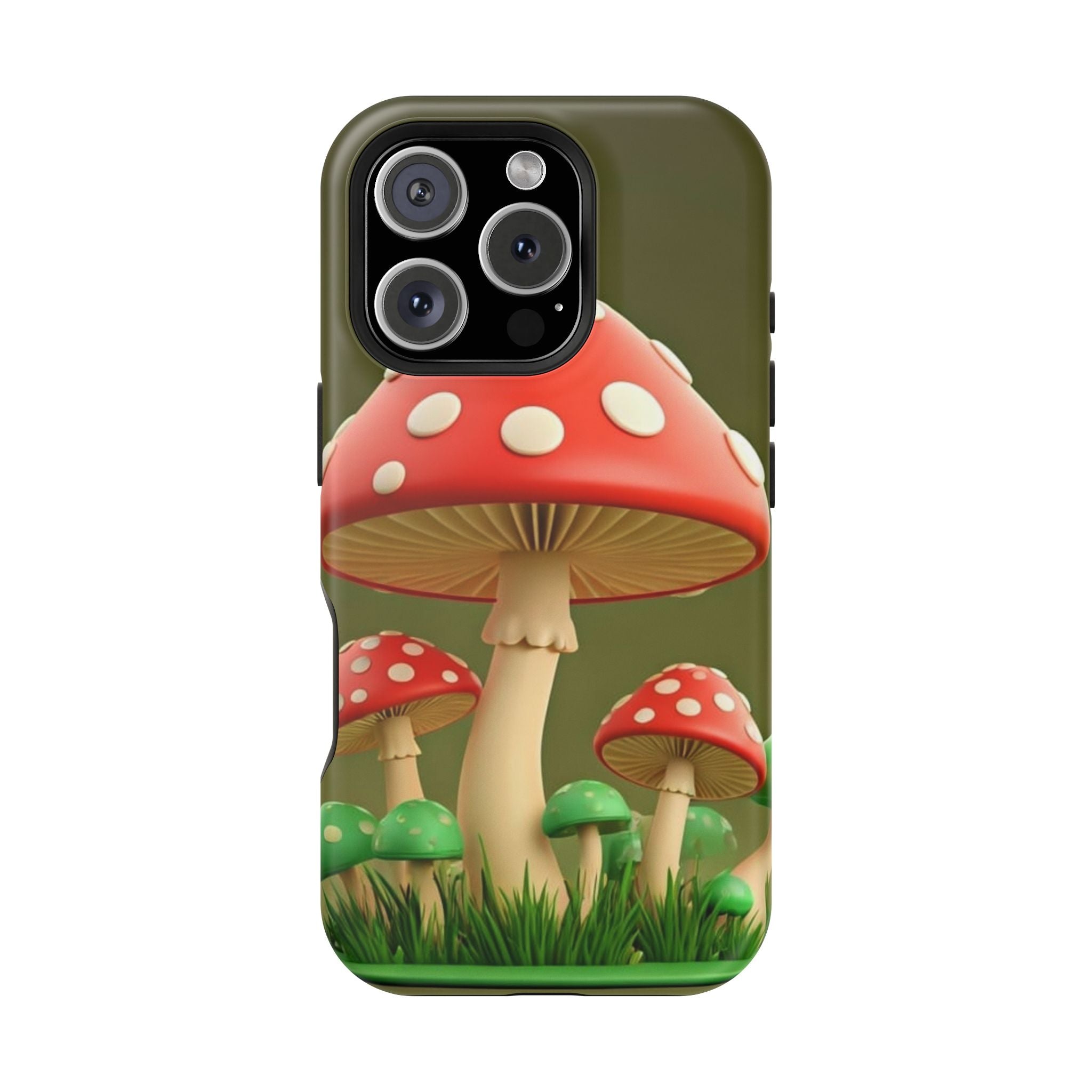 Golden Glow Mushroom Phone Case – Nature Meets Radiance