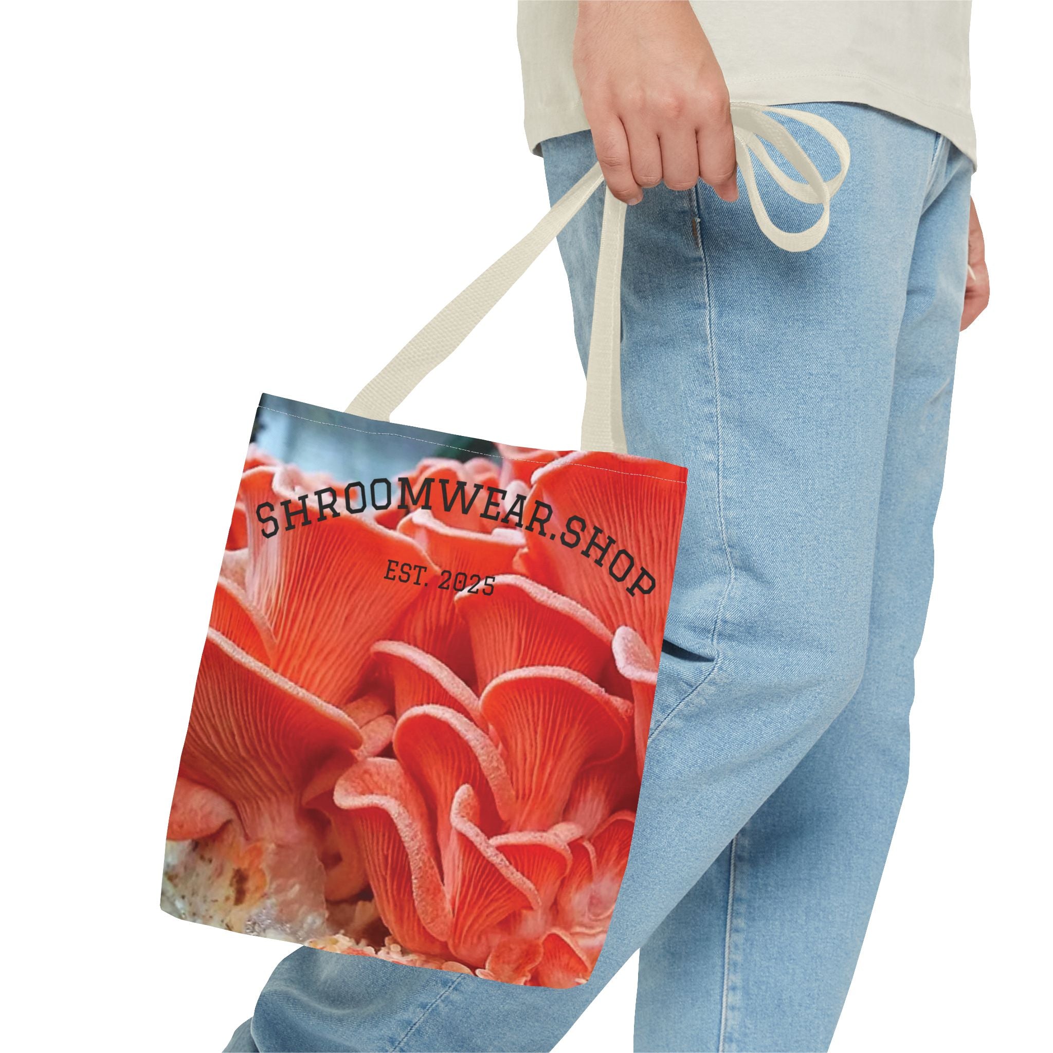 Bag: Mushroom Print Tote Bag – All-Over-Print Canvas Tote