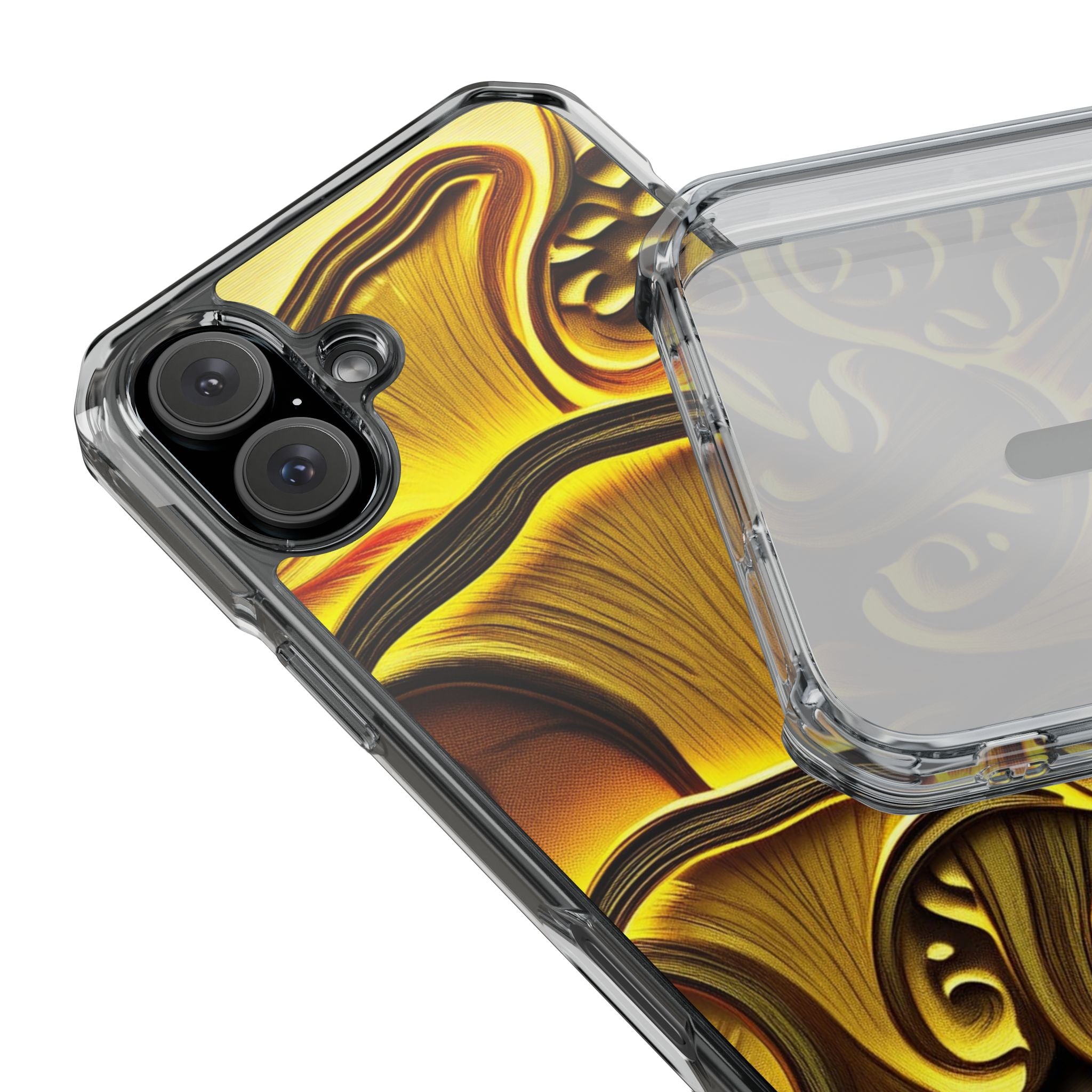Golden Fungi Phone Case – Forest Glow Edition