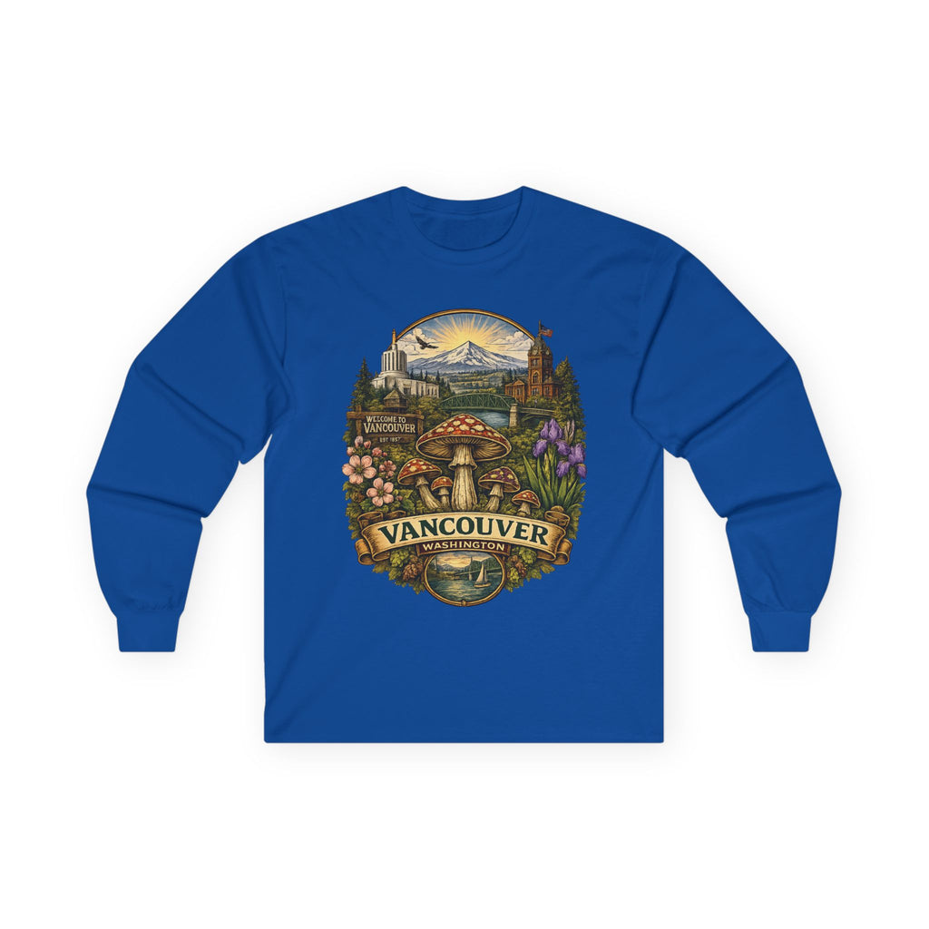 City: Vancouver Mushroom Graphic Long Sleeve Tee