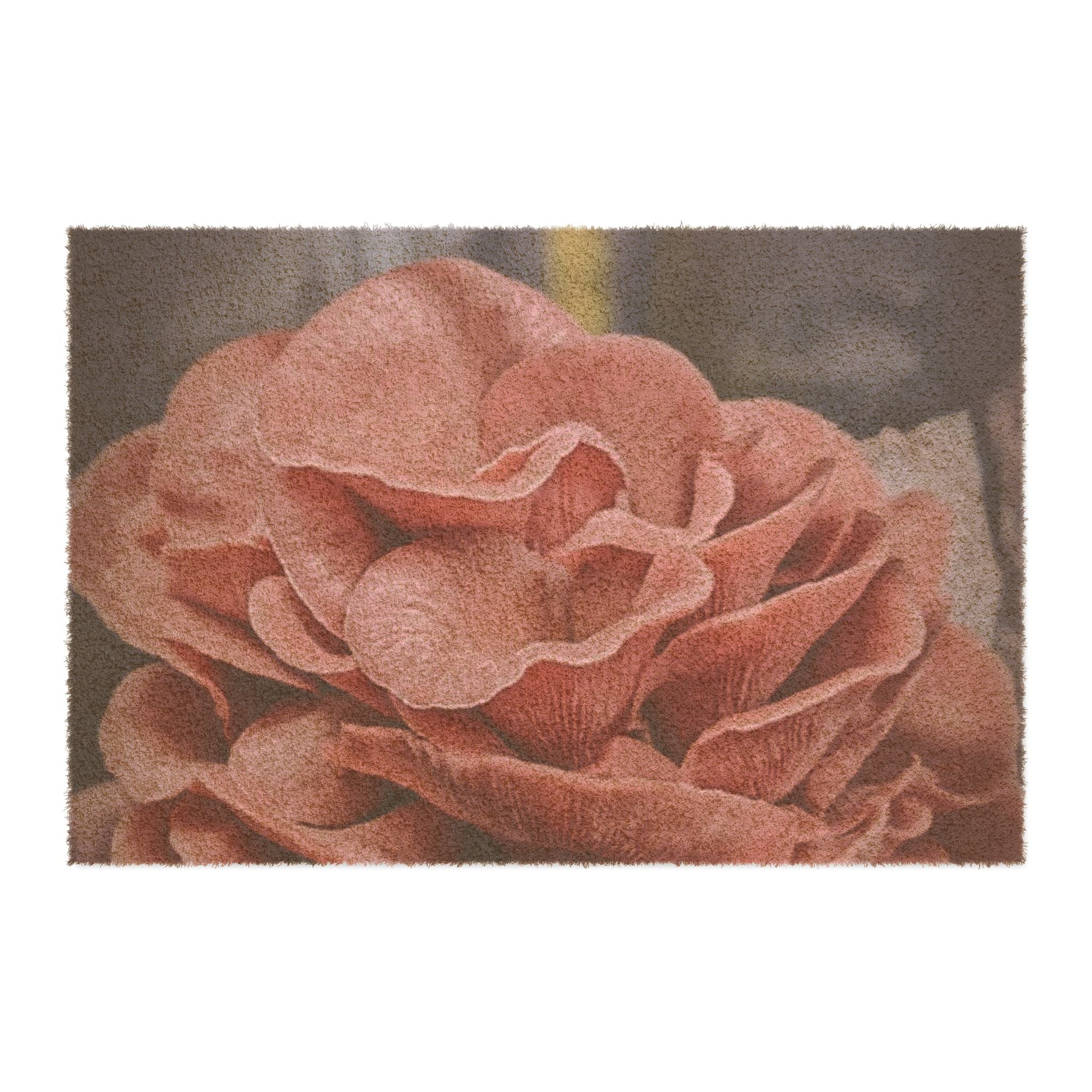 Rose Bloom Doormat - Floral Entryway Welcome Mat
