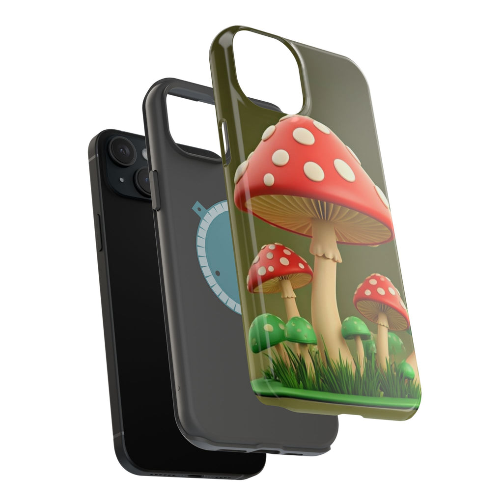 Golden Glow Mushroom Phone Case – Nature Meets Radiance
