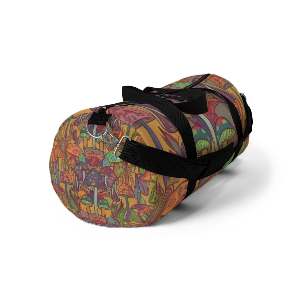 Psychedelic Mushroom Duffel Bag — Colorful Boho Travel Gym Bag