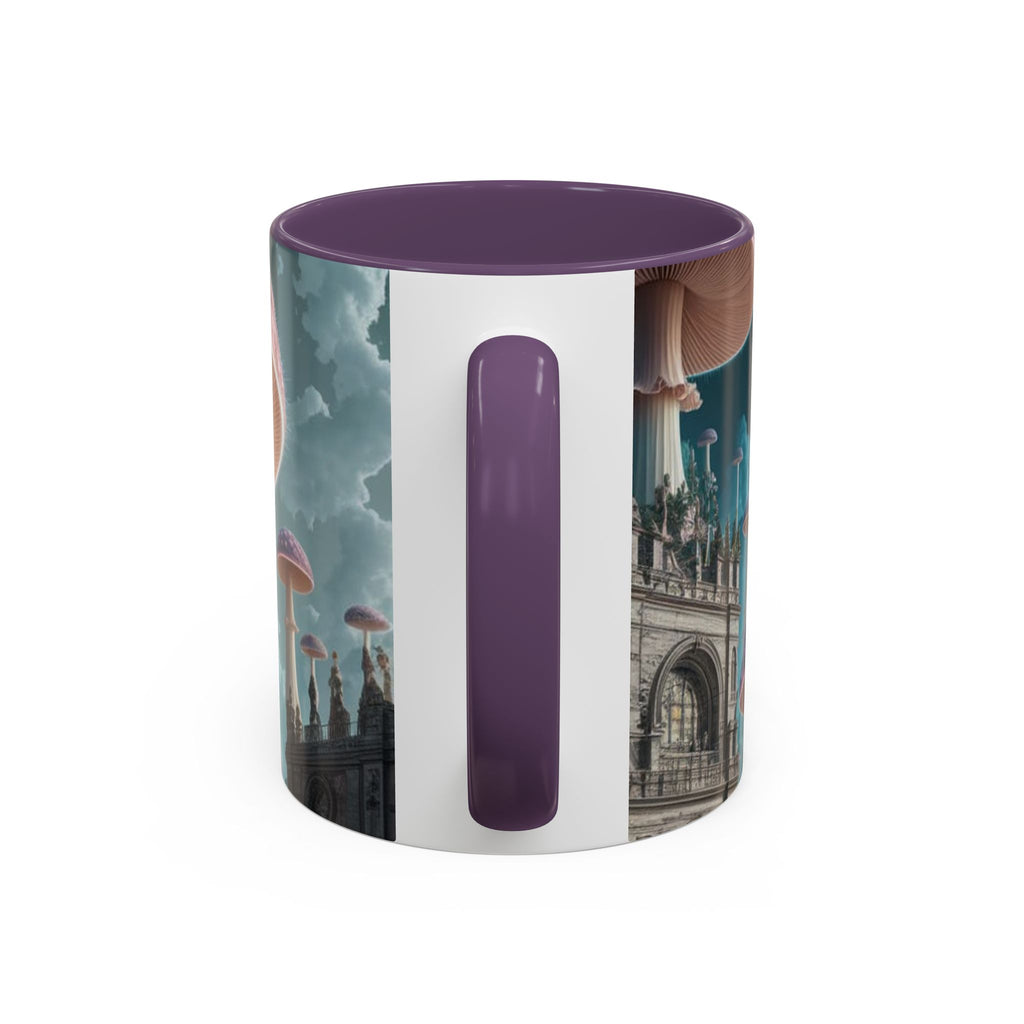 Mug: Mystical Mushroom Accent Coffee Mug — Fantasy Psychedelic Ceramic Cup (11/15oz)
