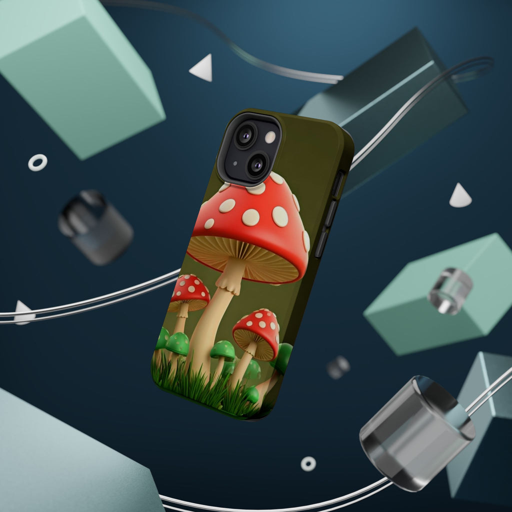 Golden Glow Mushroom Phone Case – Nature Meets Radiance