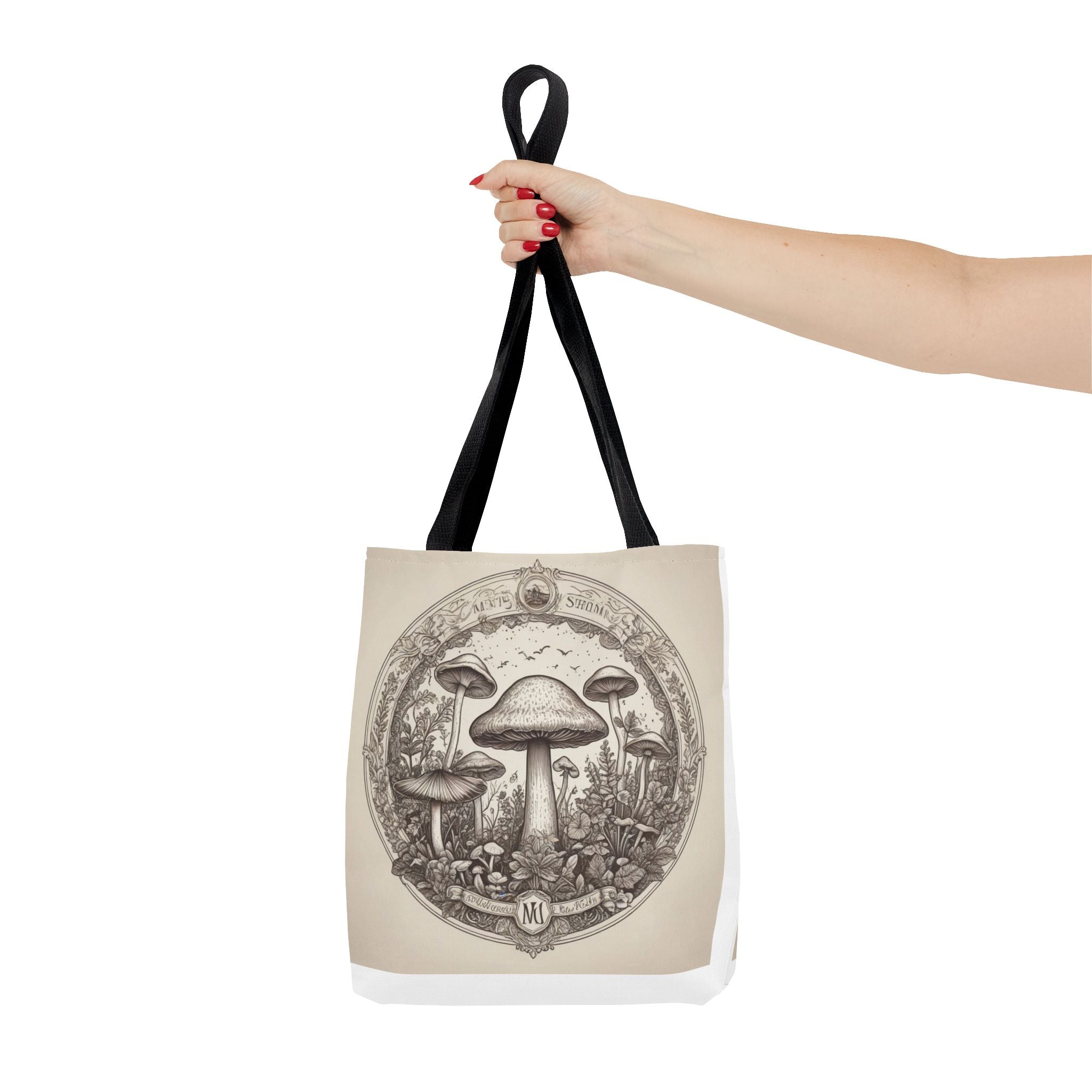 Mystic Shroom Circle Tote Bag – Where Art Nouveau Meets Nature