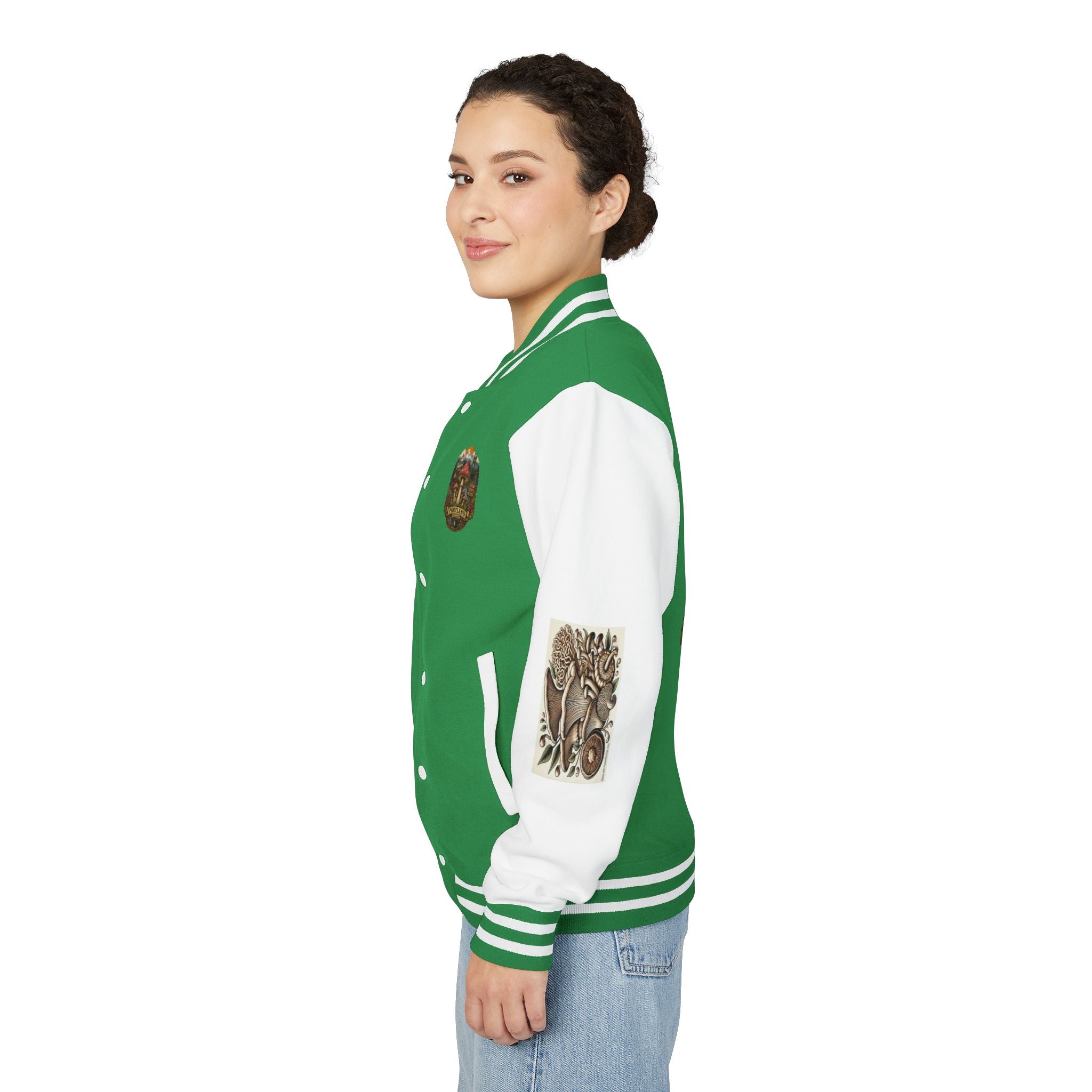 Portland Mushroom Patch Letterman Jacket