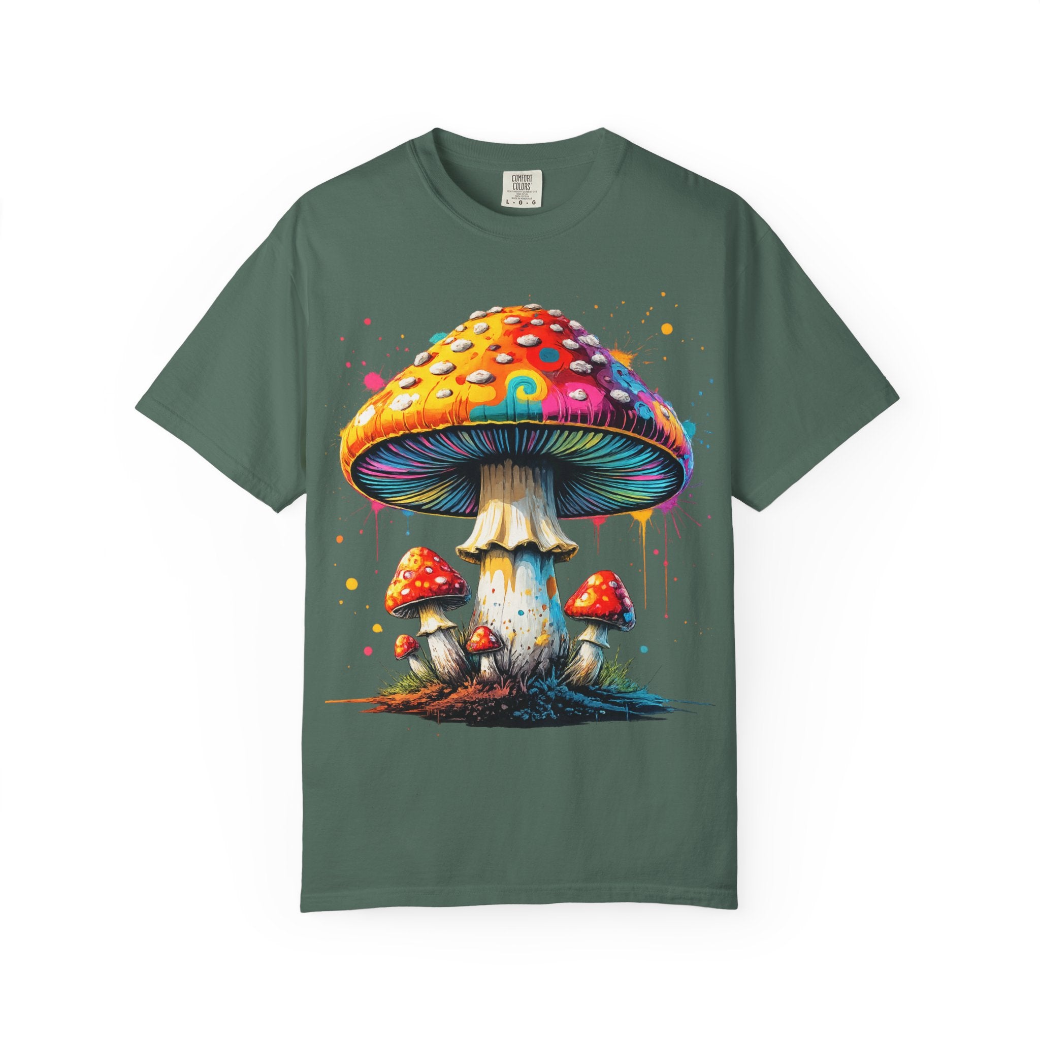 City: Lake Oswego Mushroom T-Shirt — Vintage Nature & Psychedelic Fungi Design