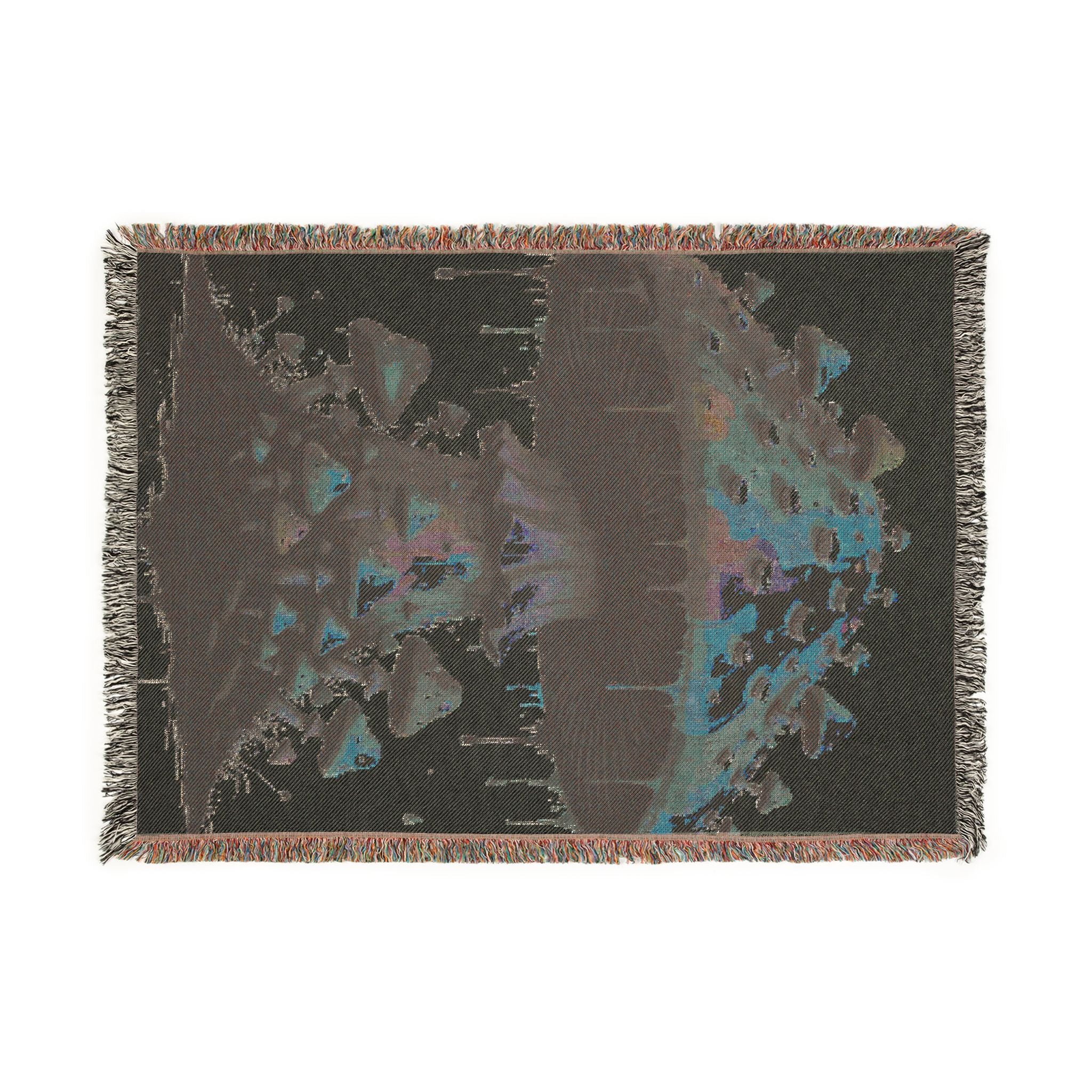 Woven Blanket — Surreal Floating Island Tapestry Throw