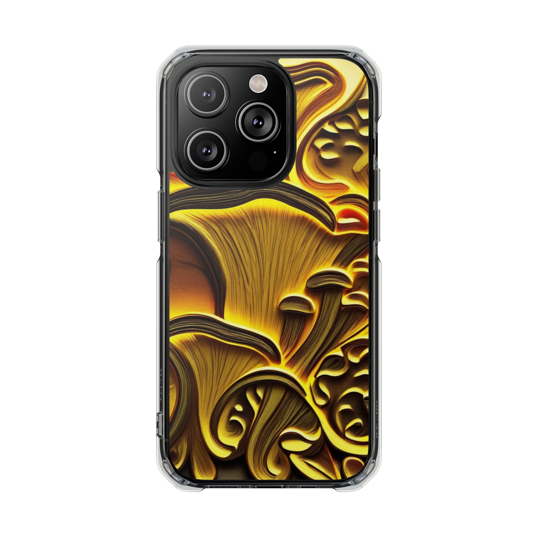 Golden Fungi Phone Case – Forest Glow Edition
