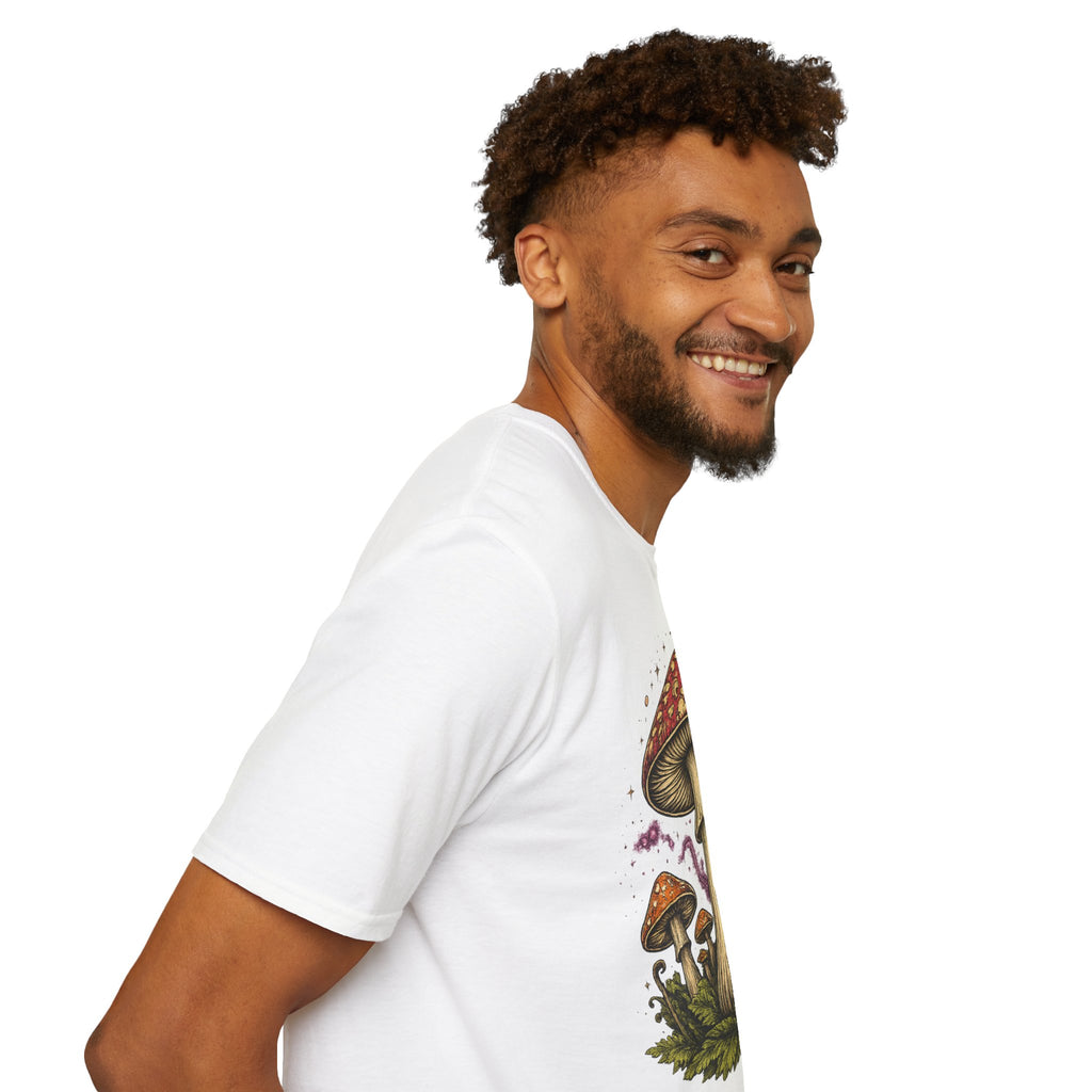 City: Gresham Psychedelic Mushroom Graphic T-Shirt — Red Amanita Illustration