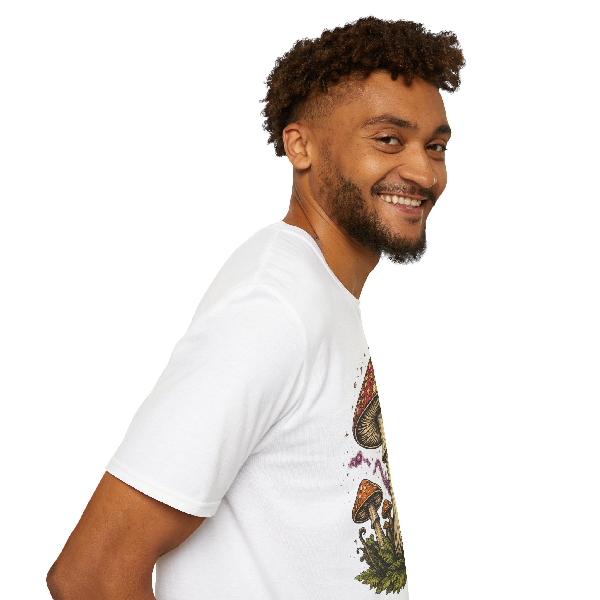 City: Gresham Psychedelic Mushroom Graphic T-Shirt — Red Amanita Illustration
