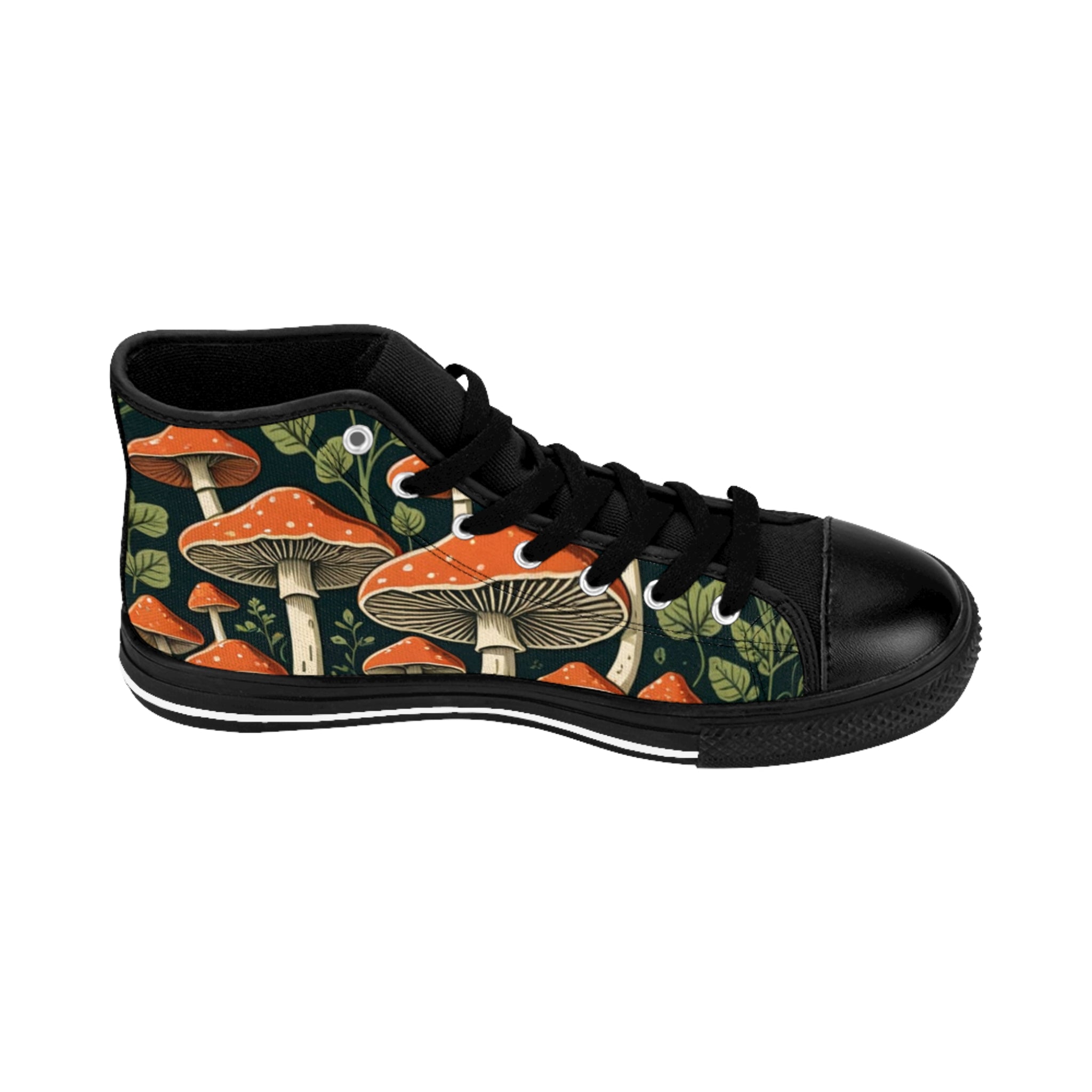 Mushroom Forest High-Top Sneakers — Men's Classic Sneakers