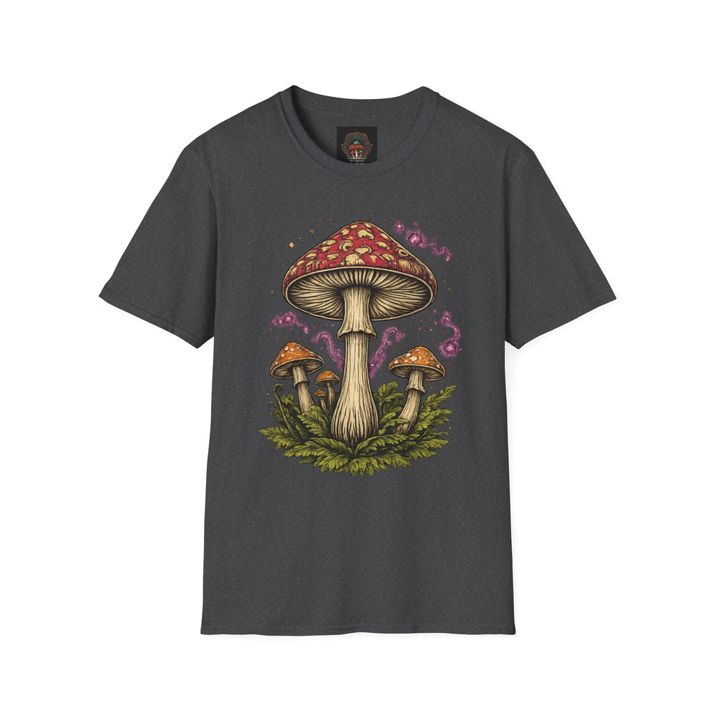City: Portland Mushroom Magic T-Shirt — Vintage Red Toadstool Illustration