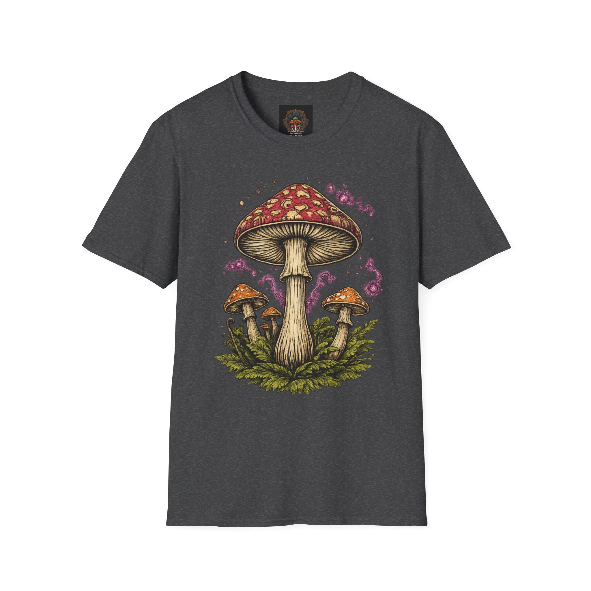 City: Portland Mushroom Magic T-Shirt — Vintage Red Toadstool Illustration
