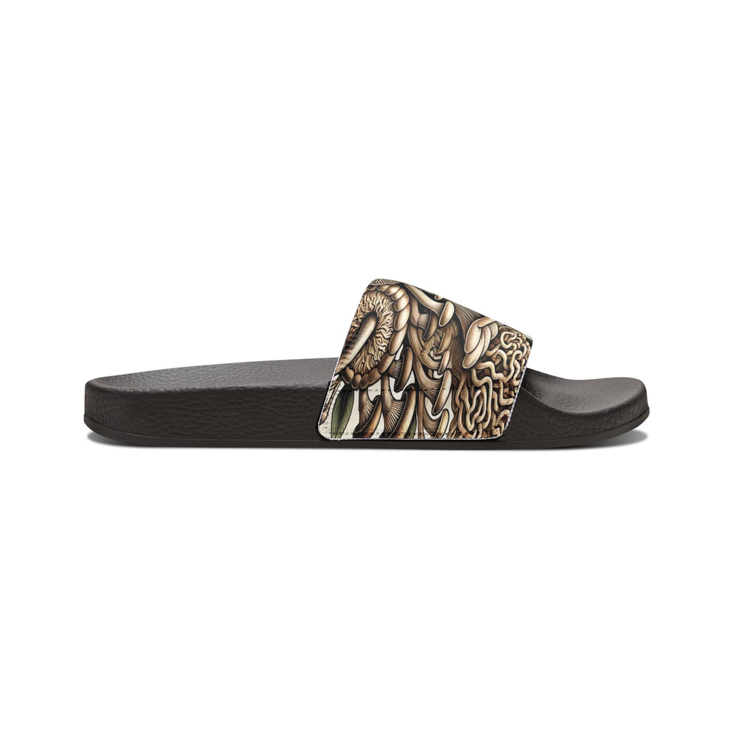 Mushroom Art Slide Sandals — Removable Strap Men's Slides