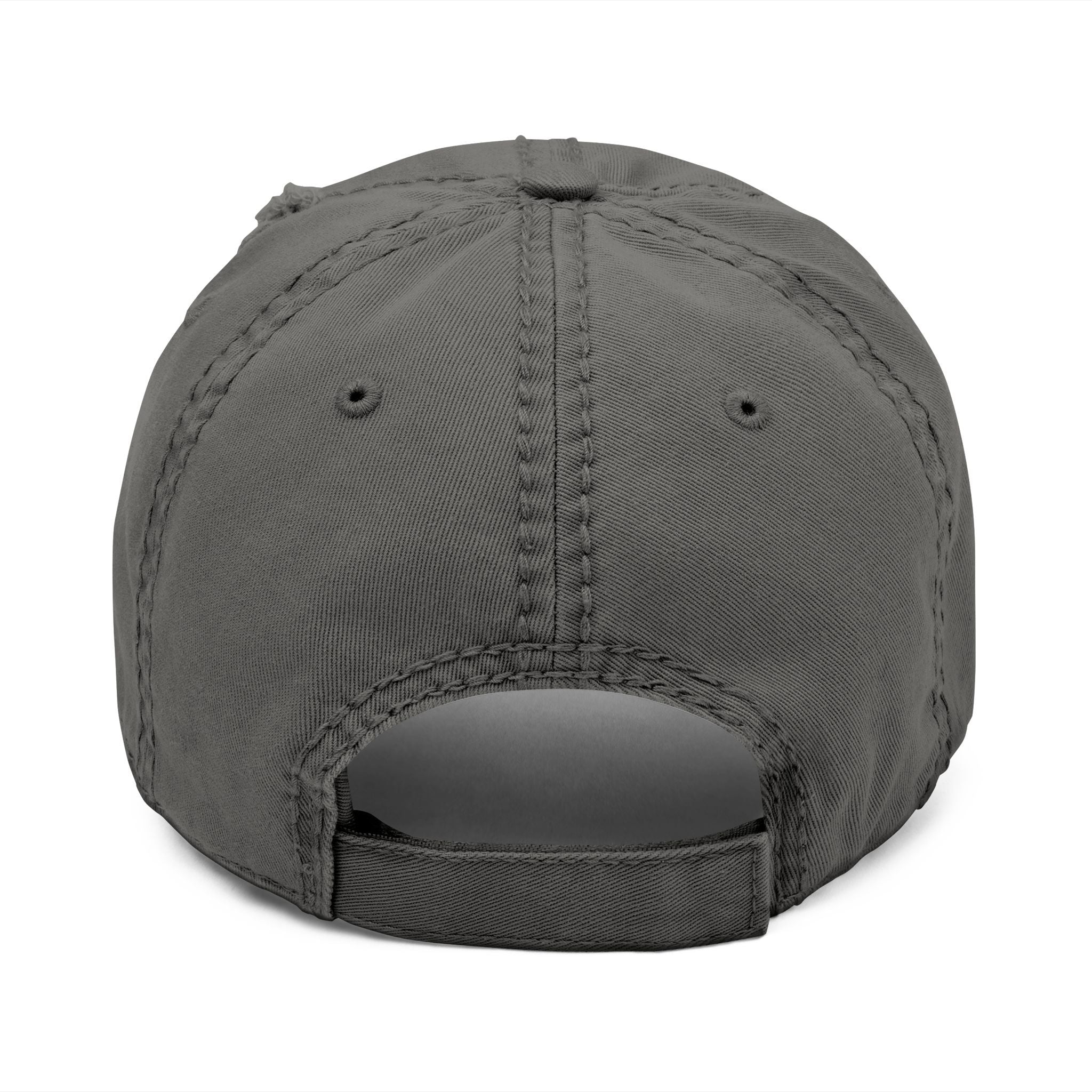 Embroidered Mushroom Skull Distressed Dad Hat — Vintage Trucker Cap for Mushroom Lovers