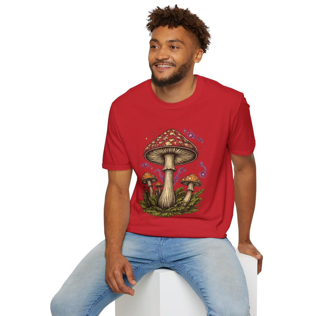 City: Gresham Psychedelic Mushroom Graphic T-Shirt — Red Amanita Illustration