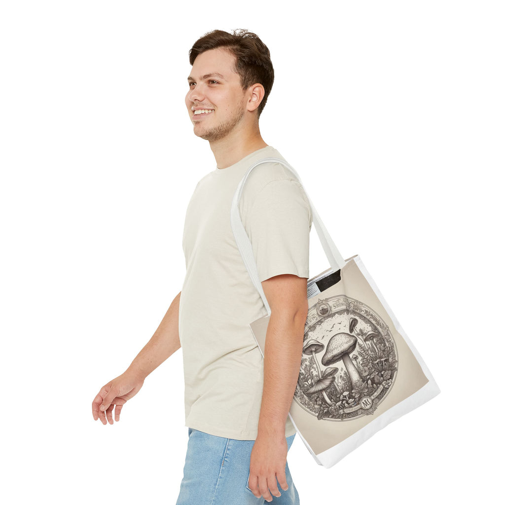 Mystic Shroom Circle Tote Bag – Where Art Nouveau Meets Nature