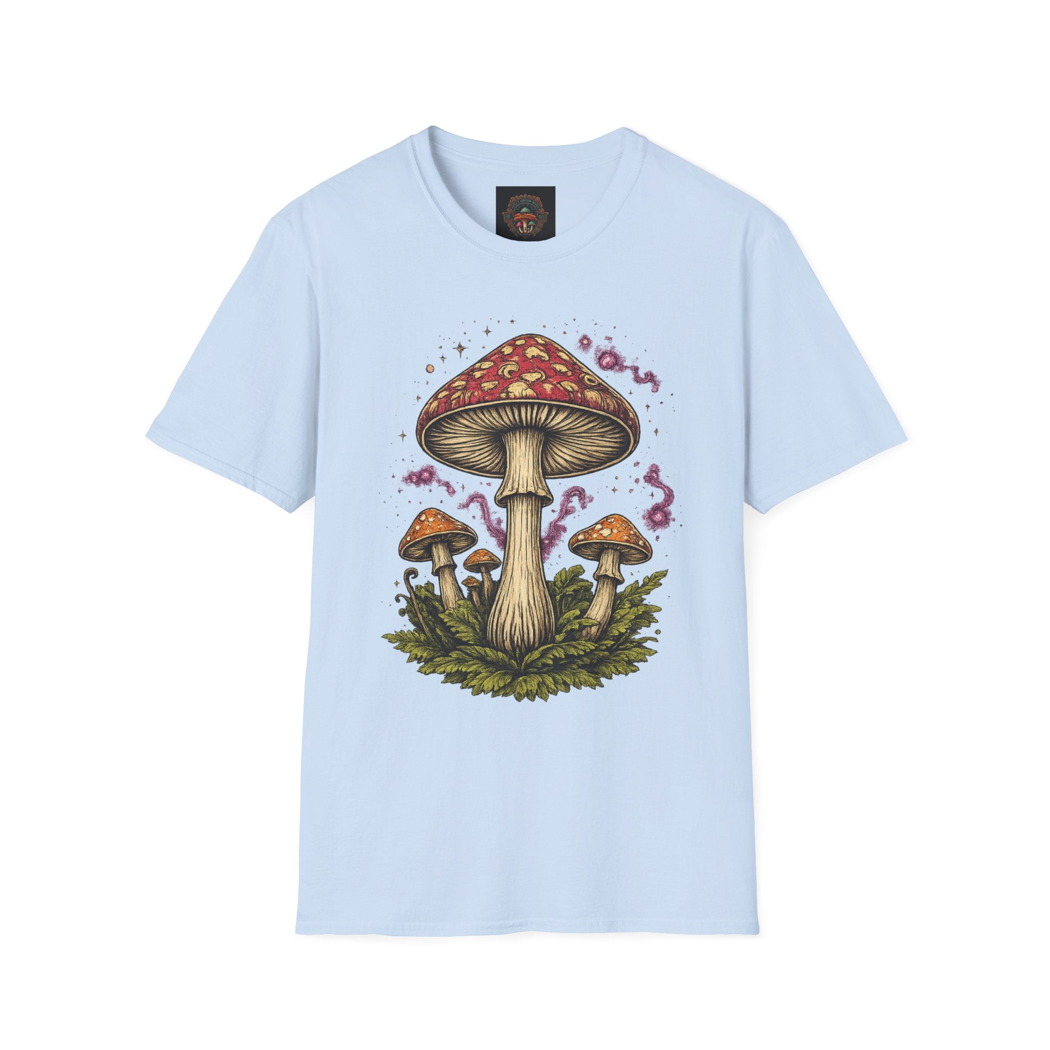 City: Gresham Psychedelic Mushroom Graphic T-Shirt — Red Amanita Illustration