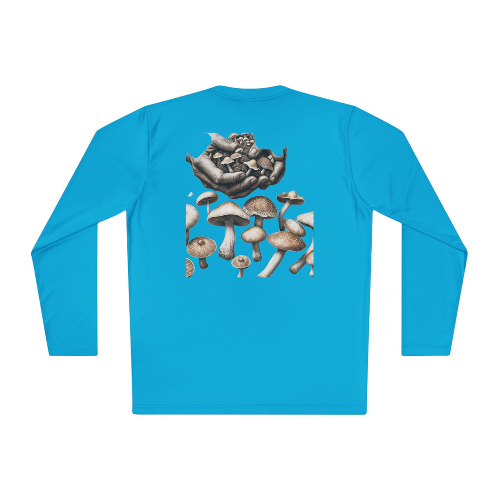 Vancouver Nature Long Sleeve Tee — Scenic Mountains & Mushroom Art