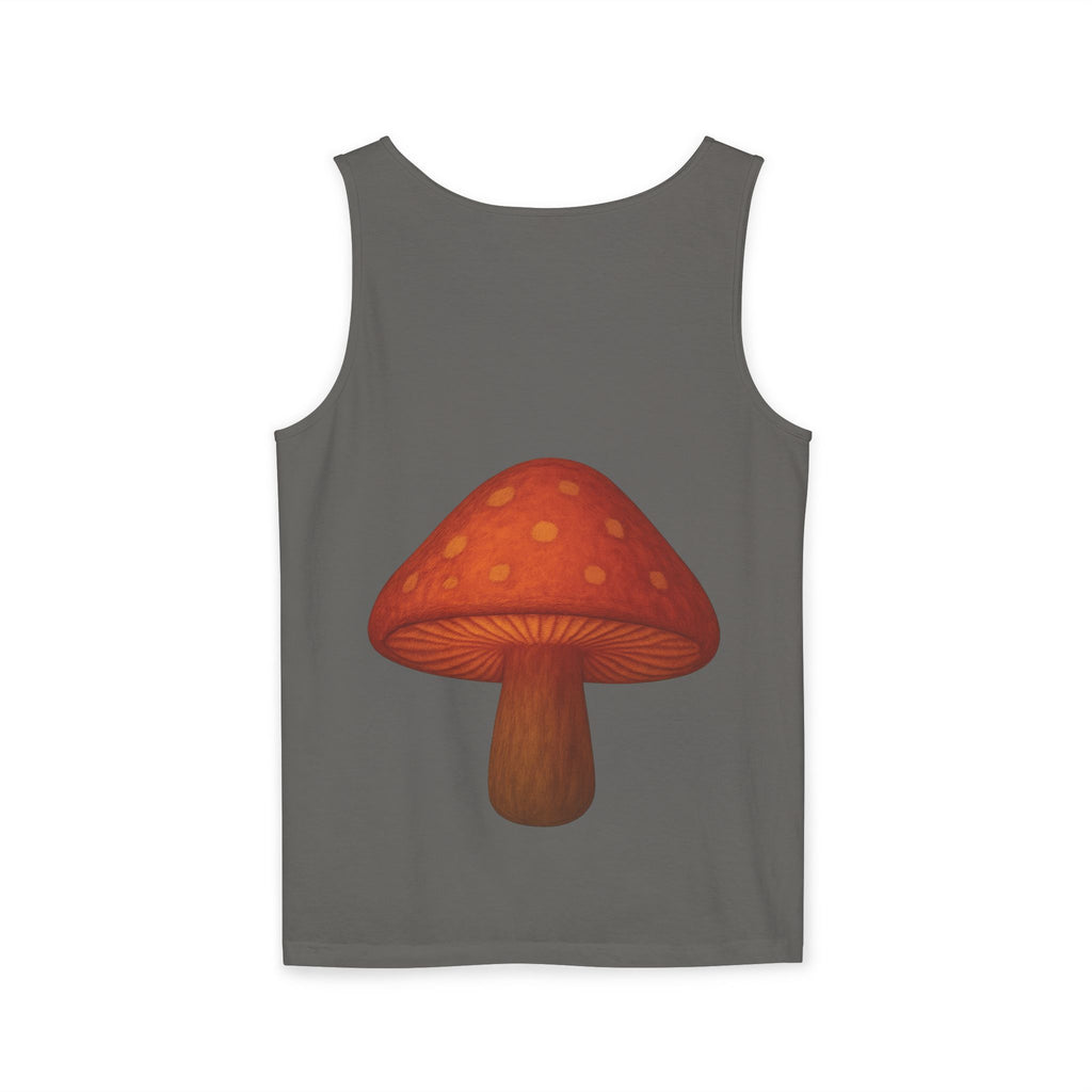 City: Portland Mushroom Tank Top — Vintage Forest Travel Graphic