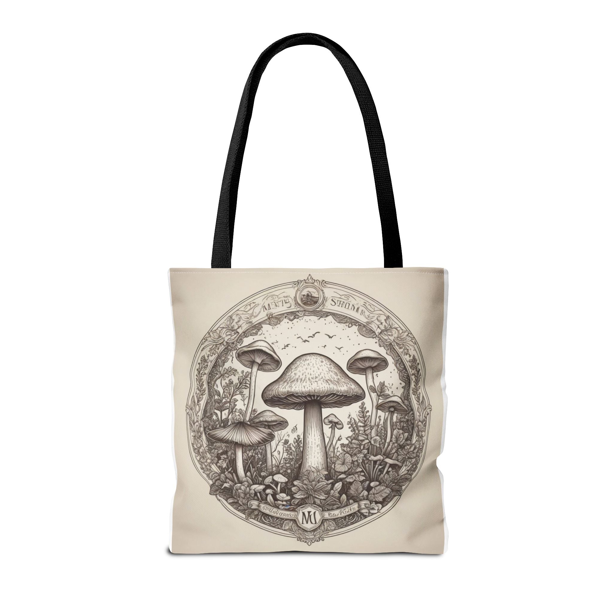 Mystic Shroom Circle Tote Bag – Where Art Nouveau Meets Nature
