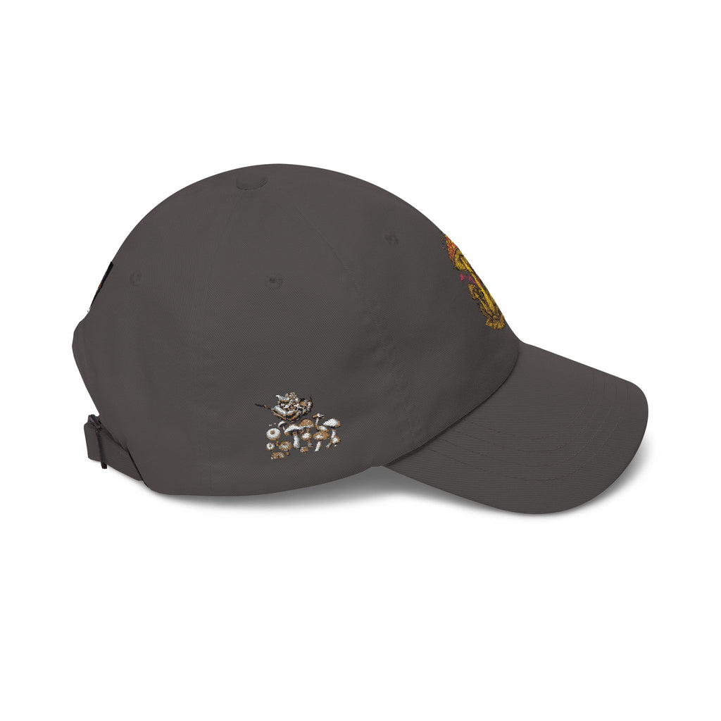 Mushroom Cluster Dad Cap — Psychedelic Nature Embroidered Baseball Hat