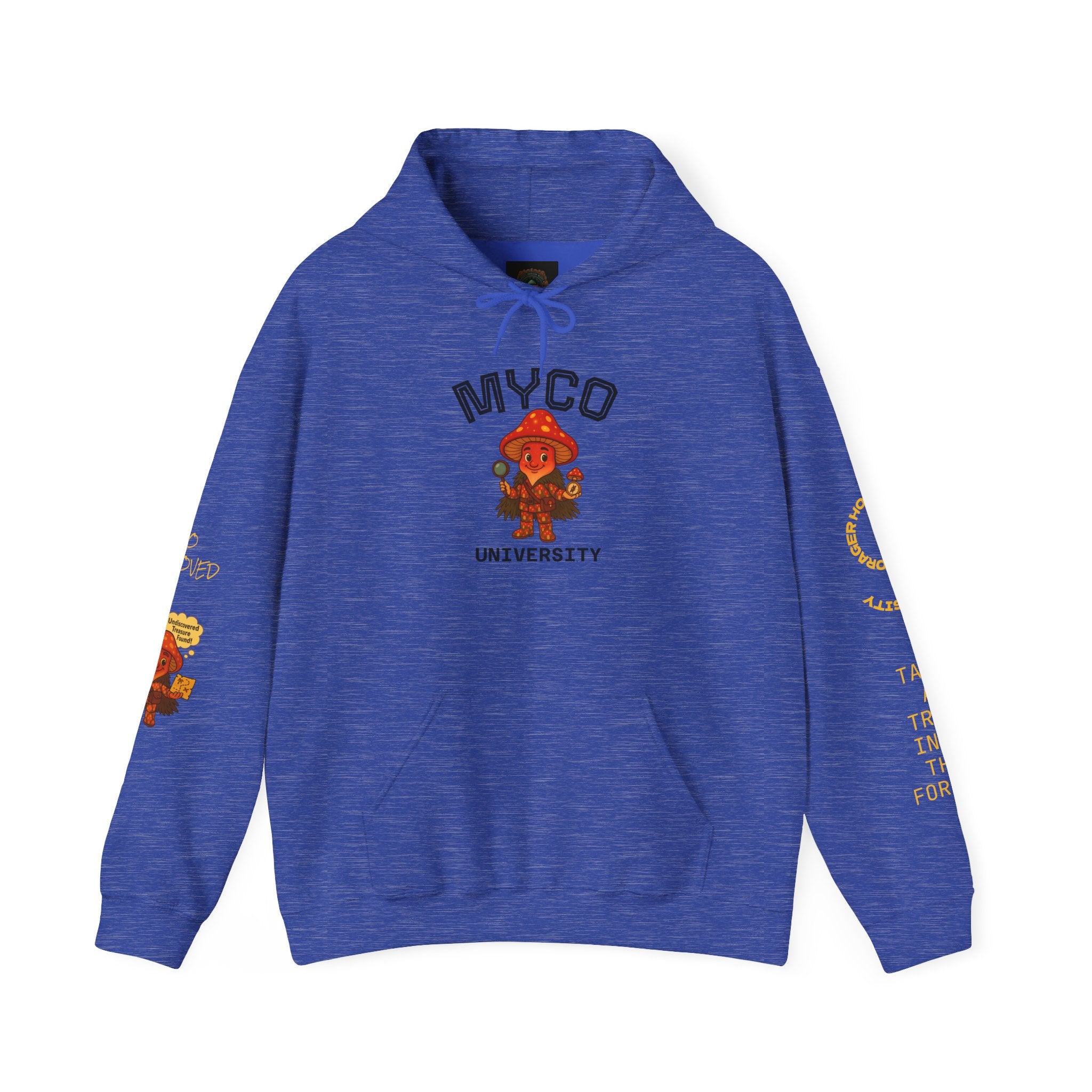 Myco University Lion & Mushroom Hoodie — Psychedelic Lion Graphic Pullover