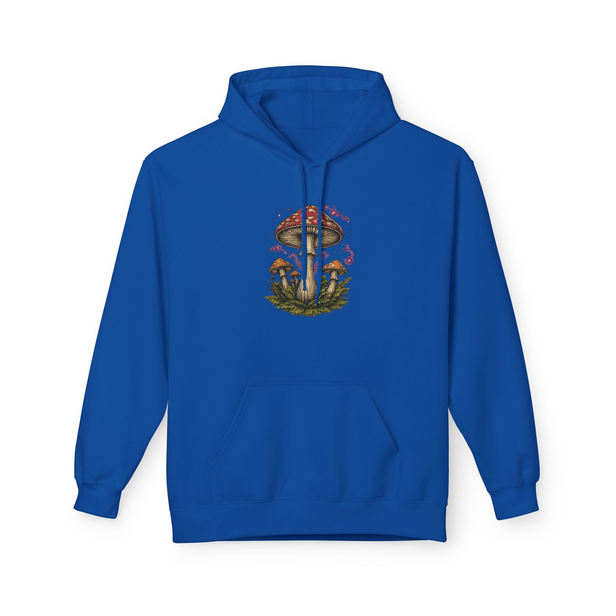 Mushroom Art Hoodie — Botanical Foraging Graphic Pullover