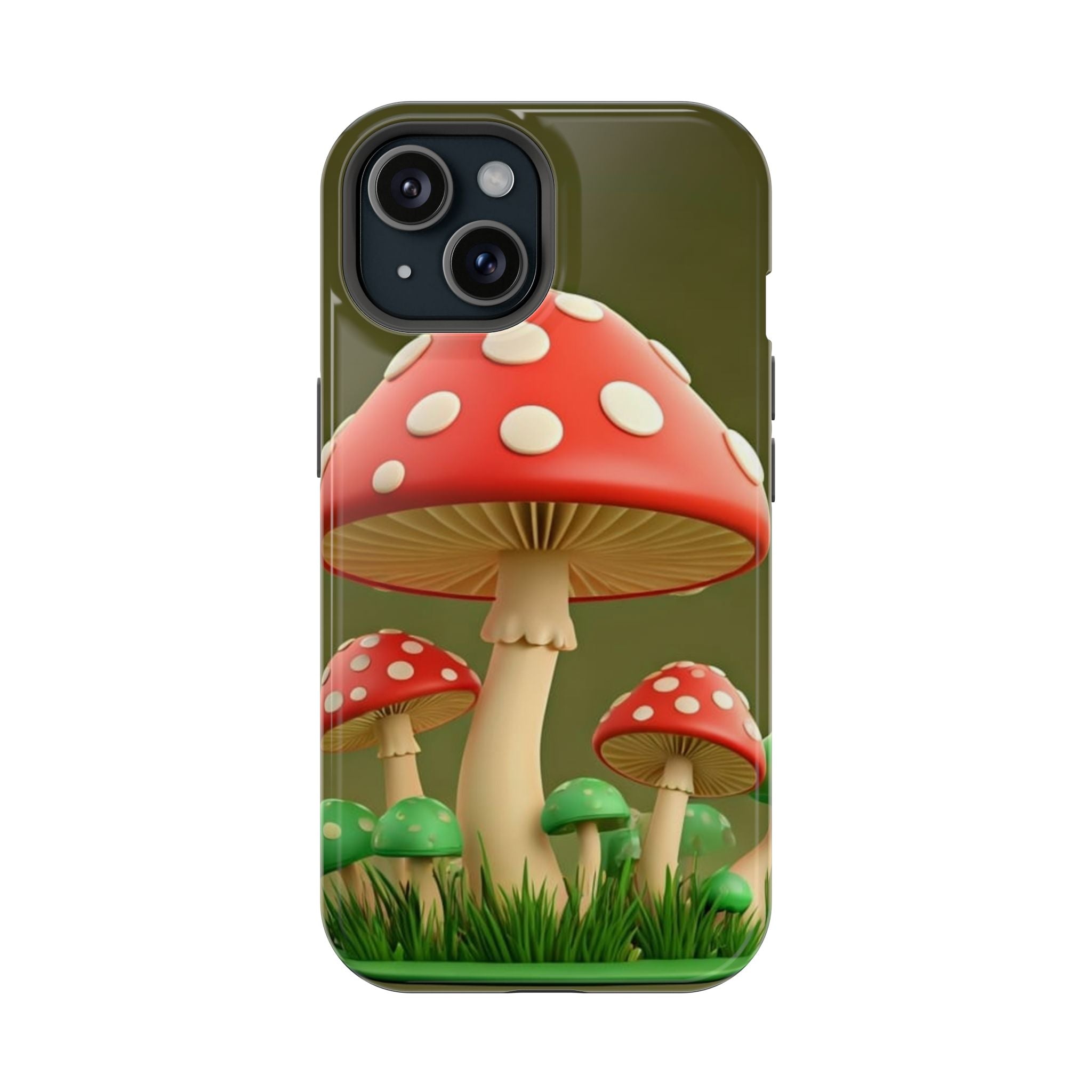 Golden Glow Mushroom Phone Case – Nature Meets Radiance