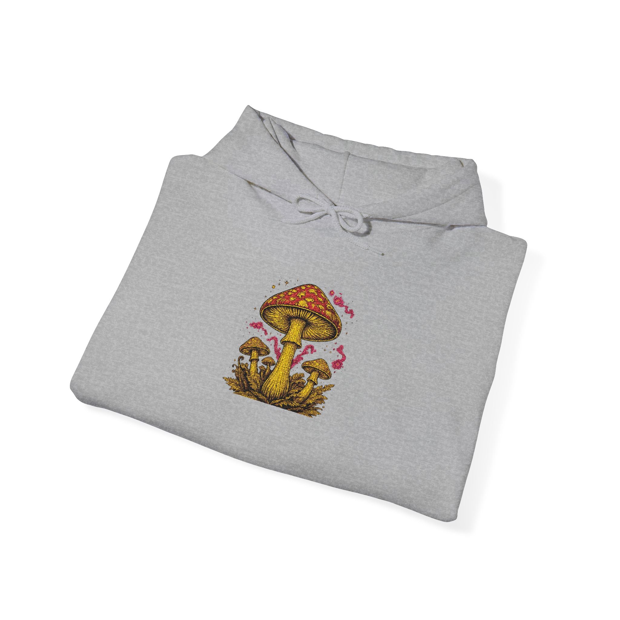 Mushroom Grove Hoodie – Whimsical Autumn Forest Mushroom Sweatshirt