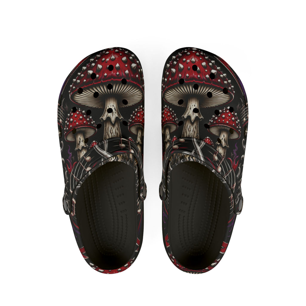 Mushroom Pattern EVA Clogs – Red Toadstool Garden Shoe