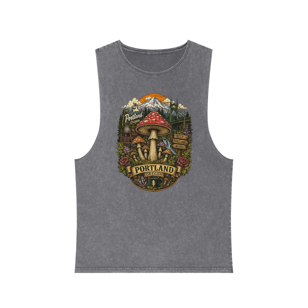 City: Portland Mushroom Graphic Tank