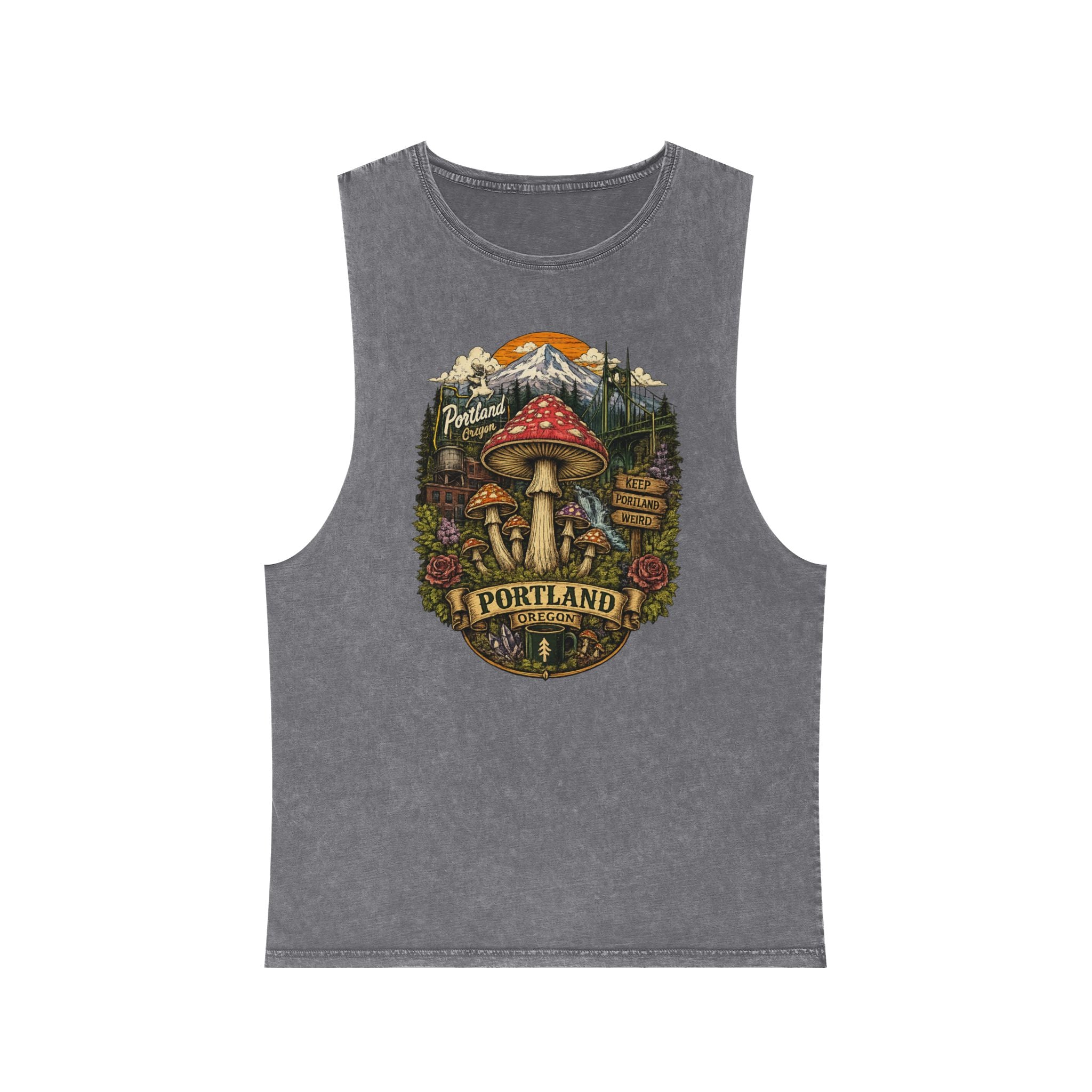 Portland Mushroom Graphic Tank