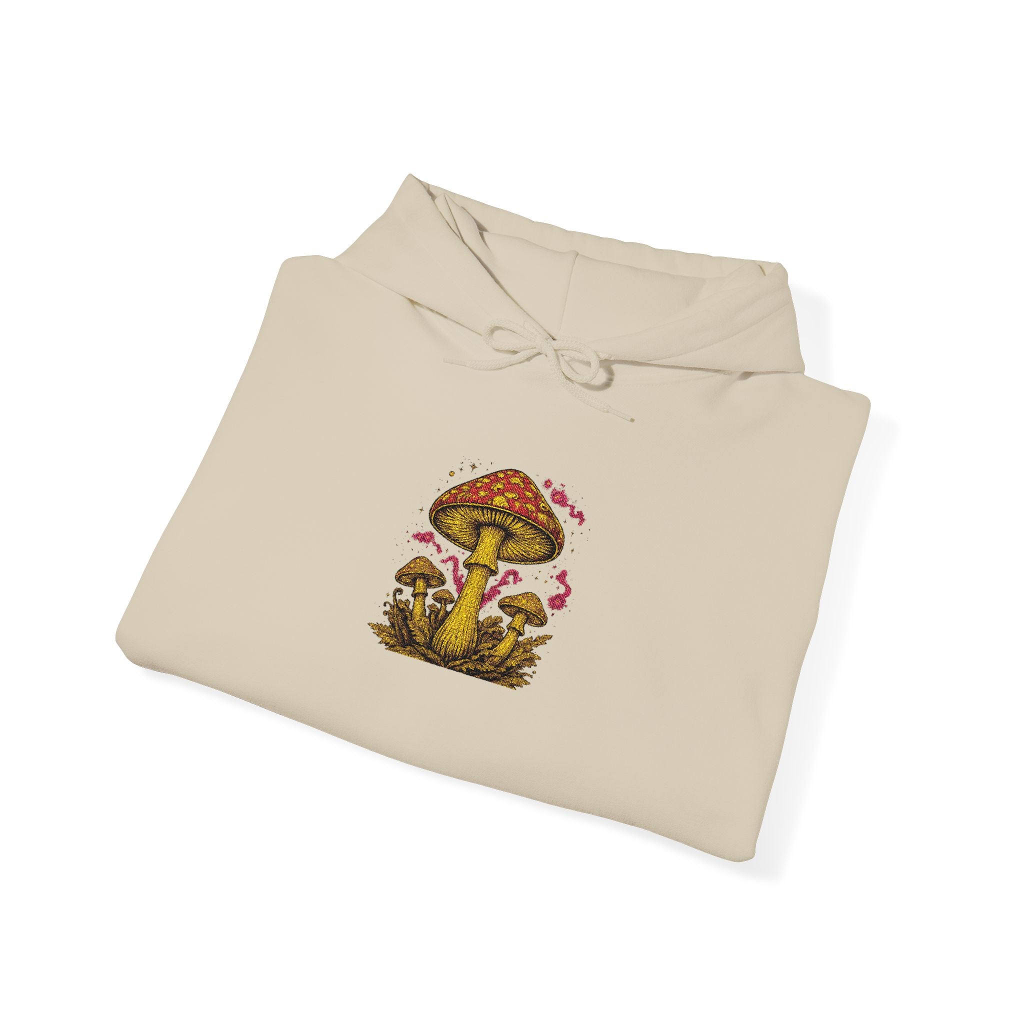 Mushroom Grove Hoodie – Whimsical Autumn Forest Mushroom Sweatshirt