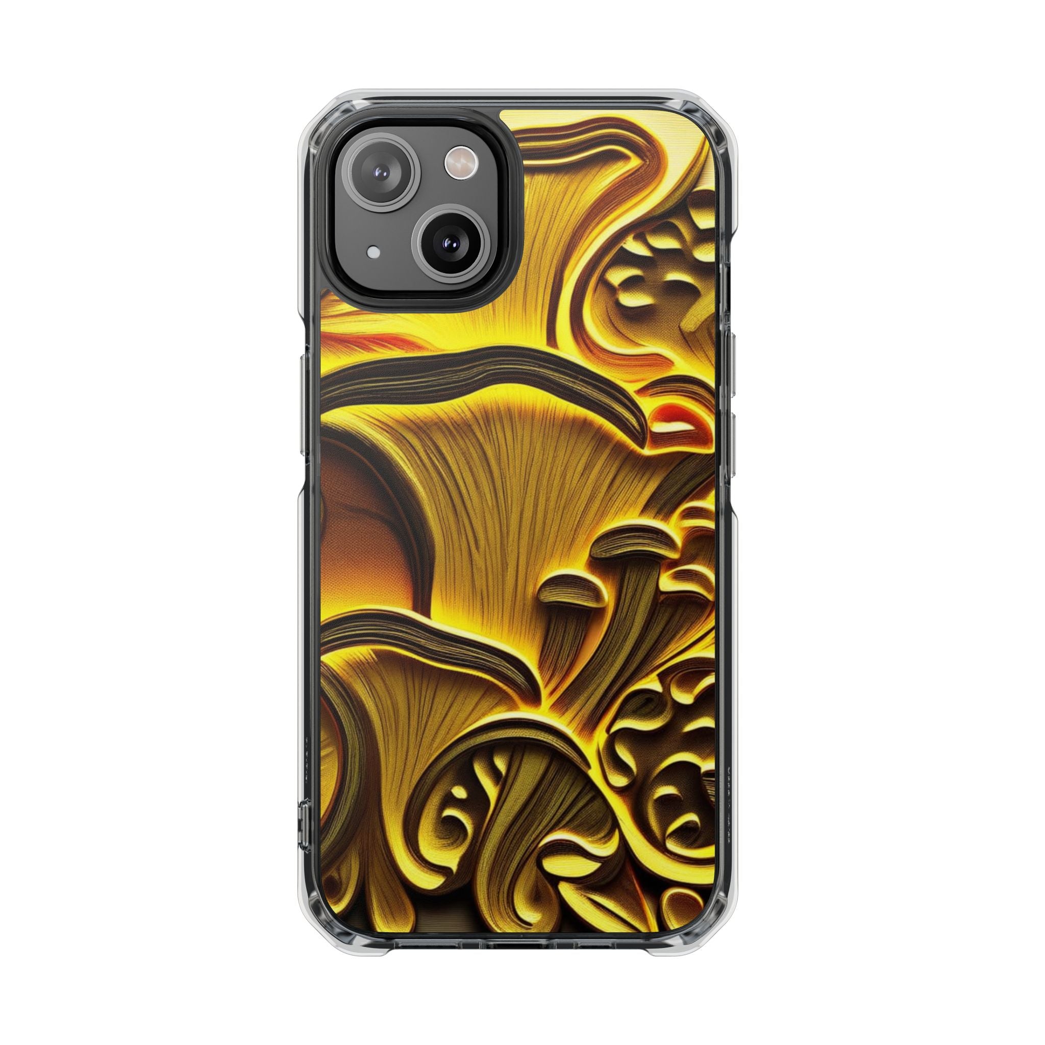 Golden Fungi Phone Case – Forest Glow Edition