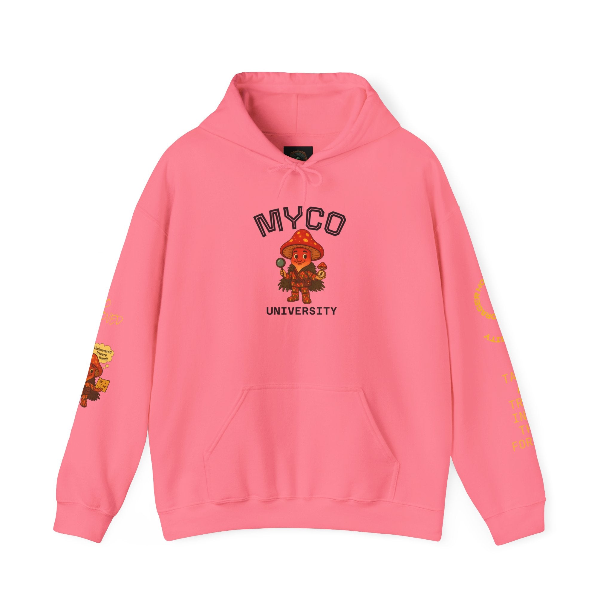 Myco University Lion & Mushroom Hoodie — Psychedelic Lion Graphic Pullover