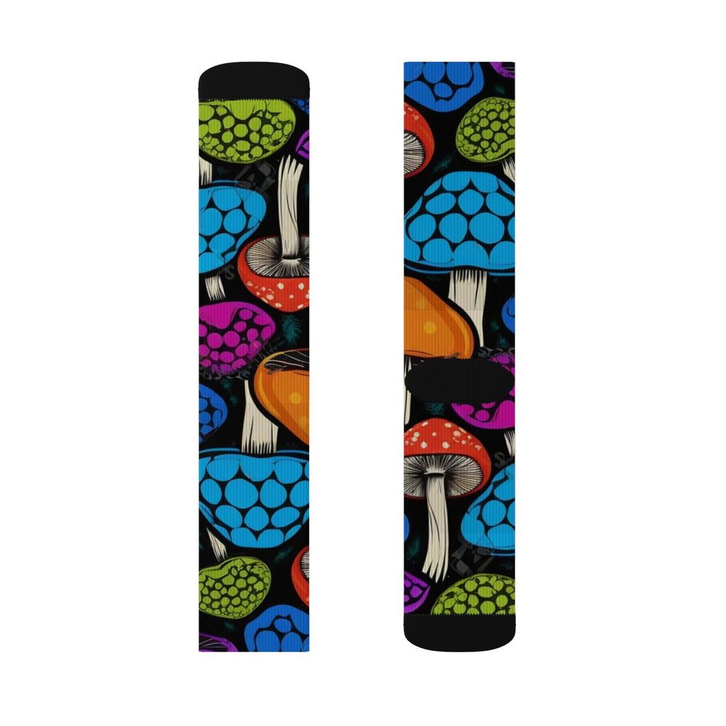 Adéntrate en el estilo Shroom con nuestros calcetines de la pandilla Funky Fungi