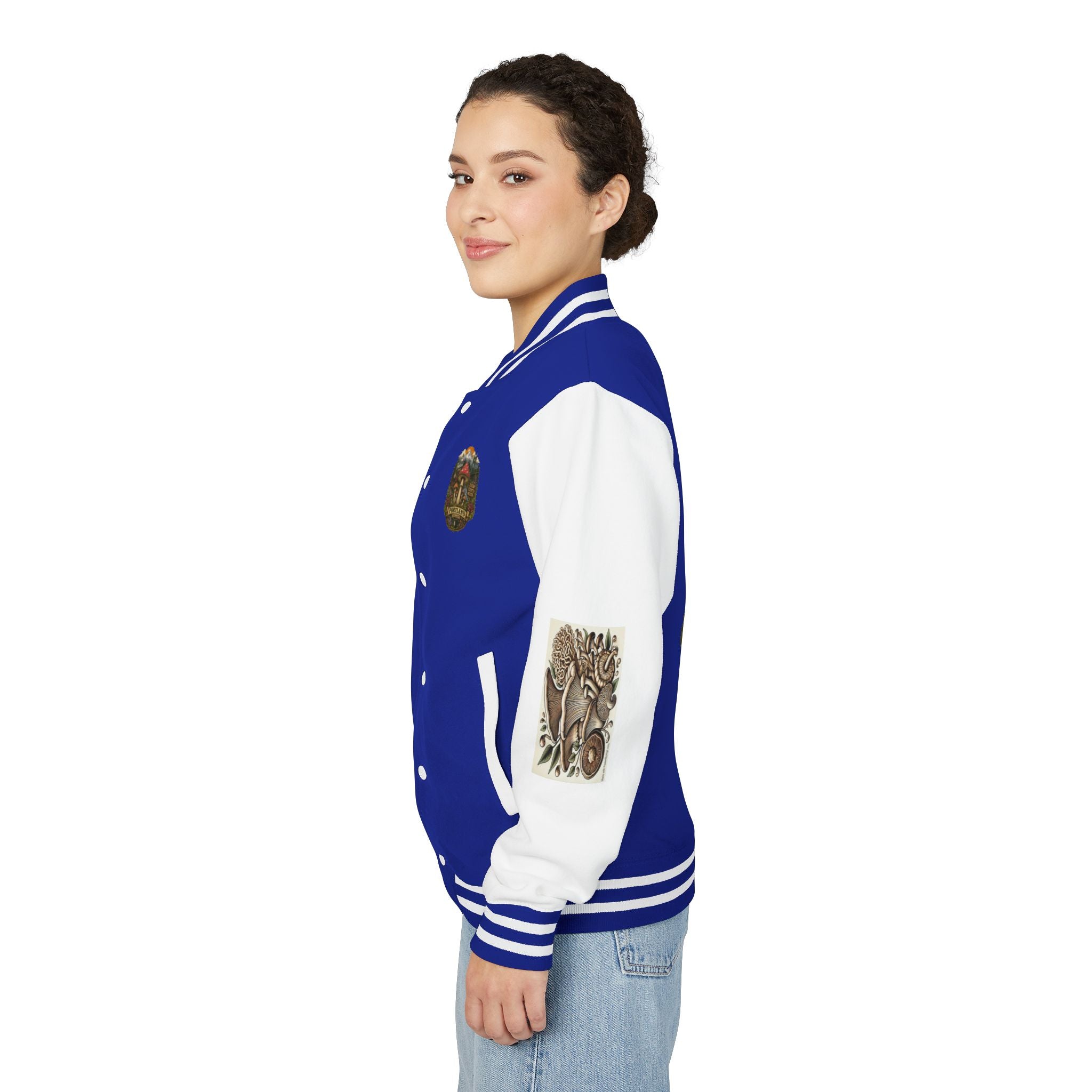 Portland Mushroom Patch Letterman Jacket